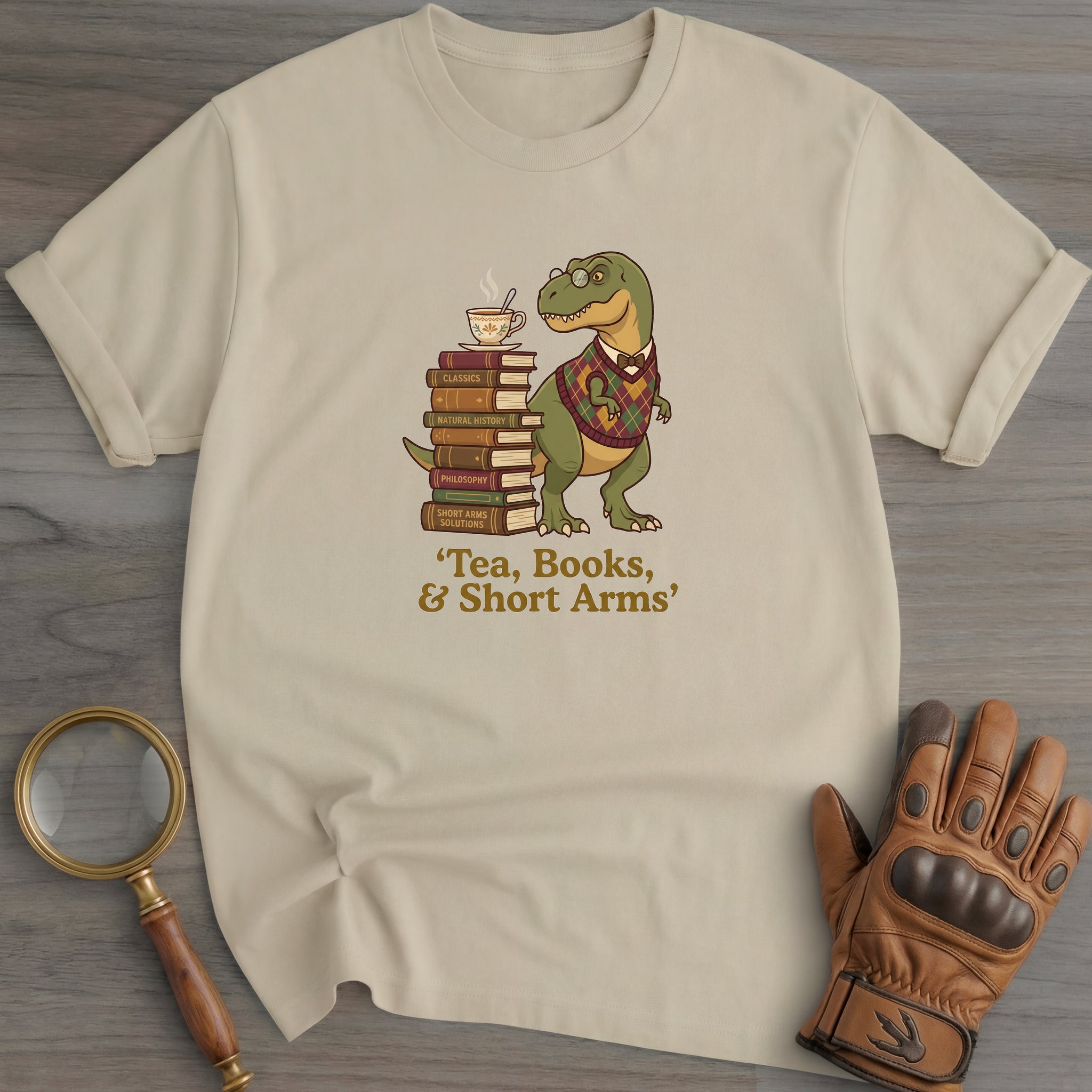 Tea, Books, & Short Arms T-Shirt
