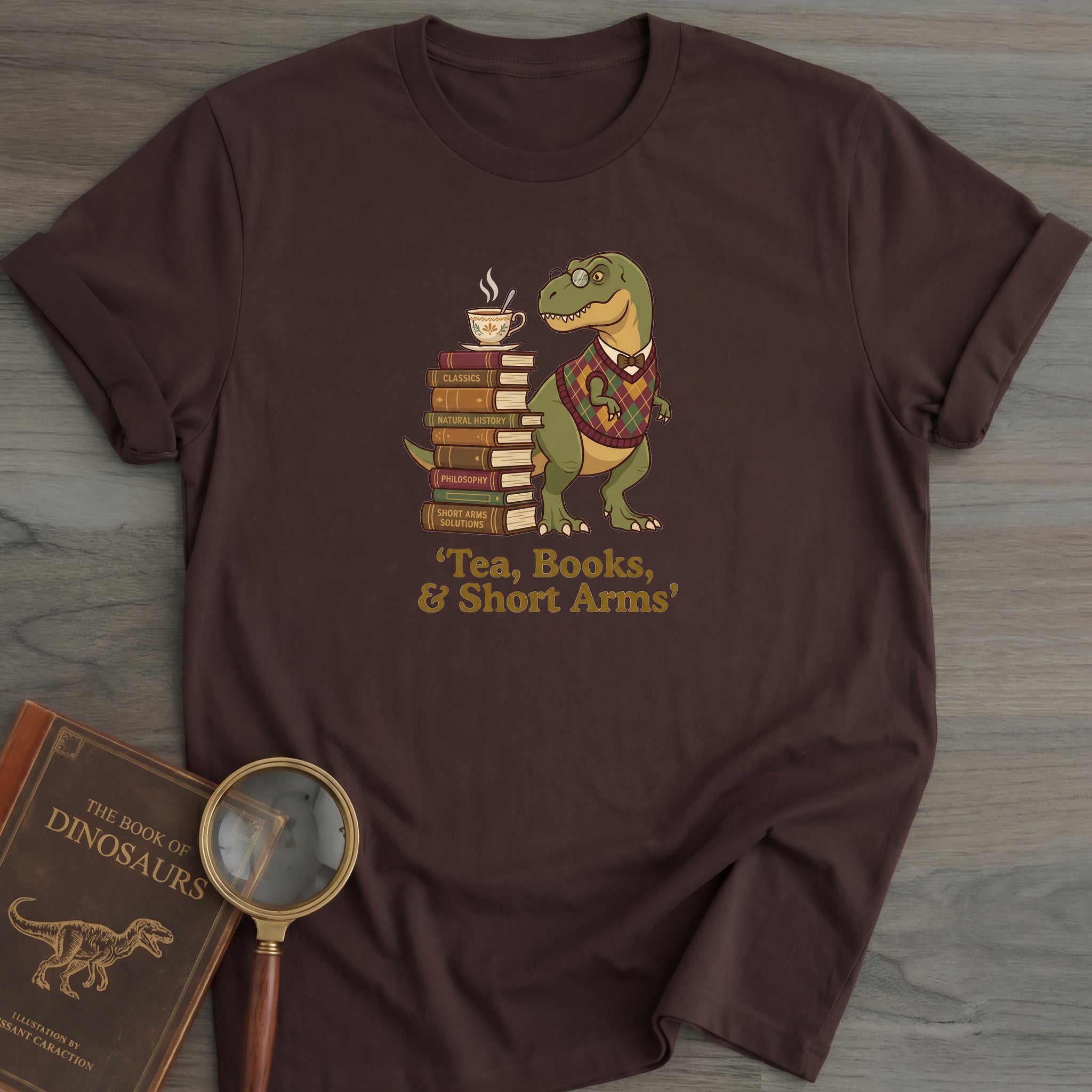 Tea, Books, & Short Arms T-Shirt