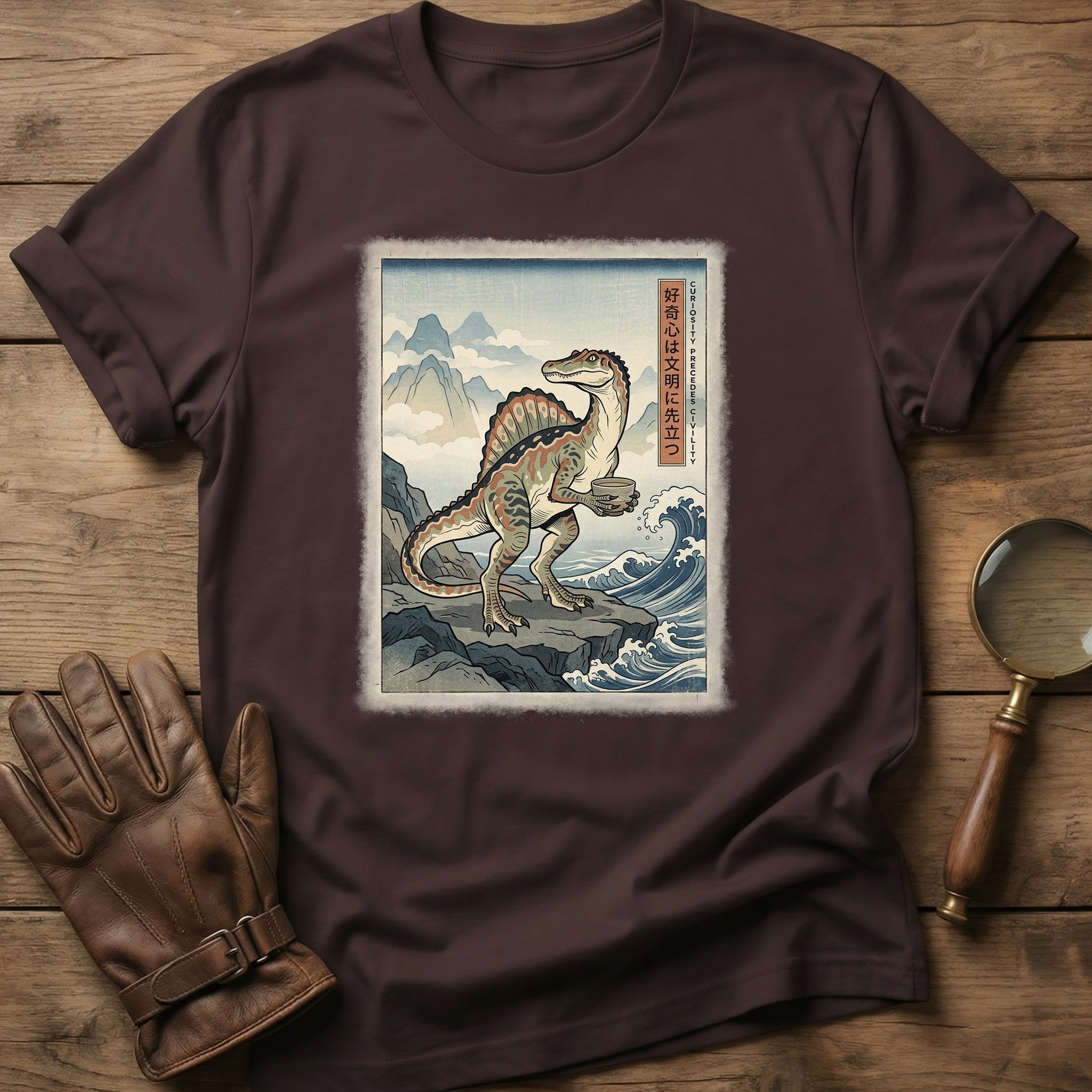 Dinosaur Ukiyo-e T-Shirt