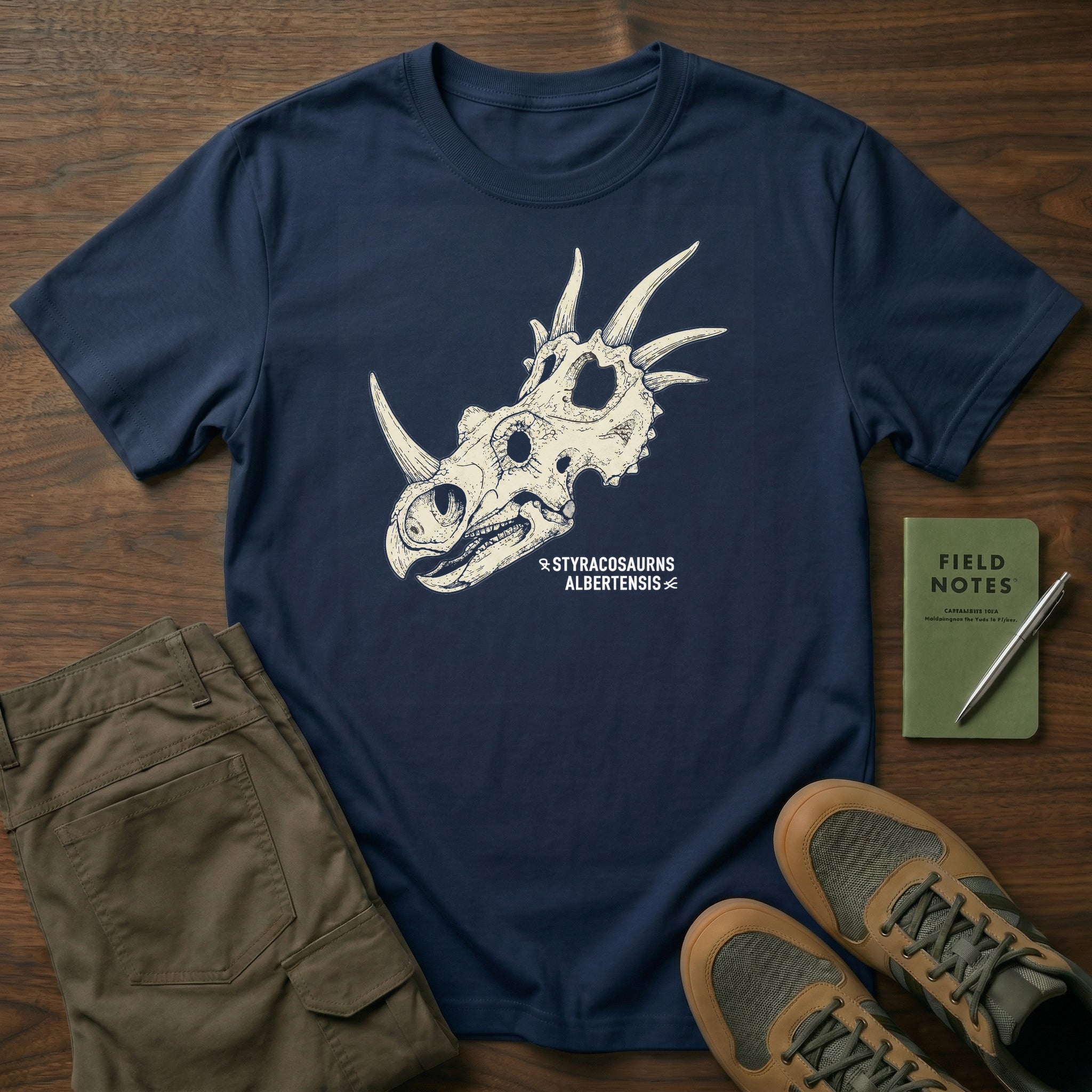 Styracosaurus Albertensis Fossil T-Shirt