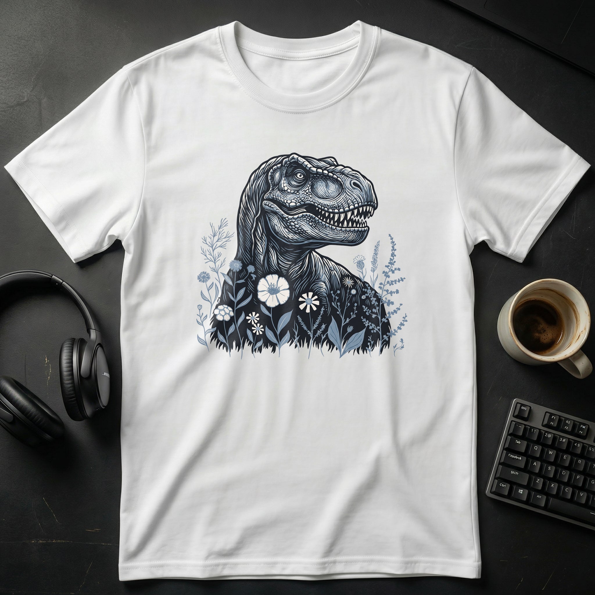 Floral T-Rex T-Shirt