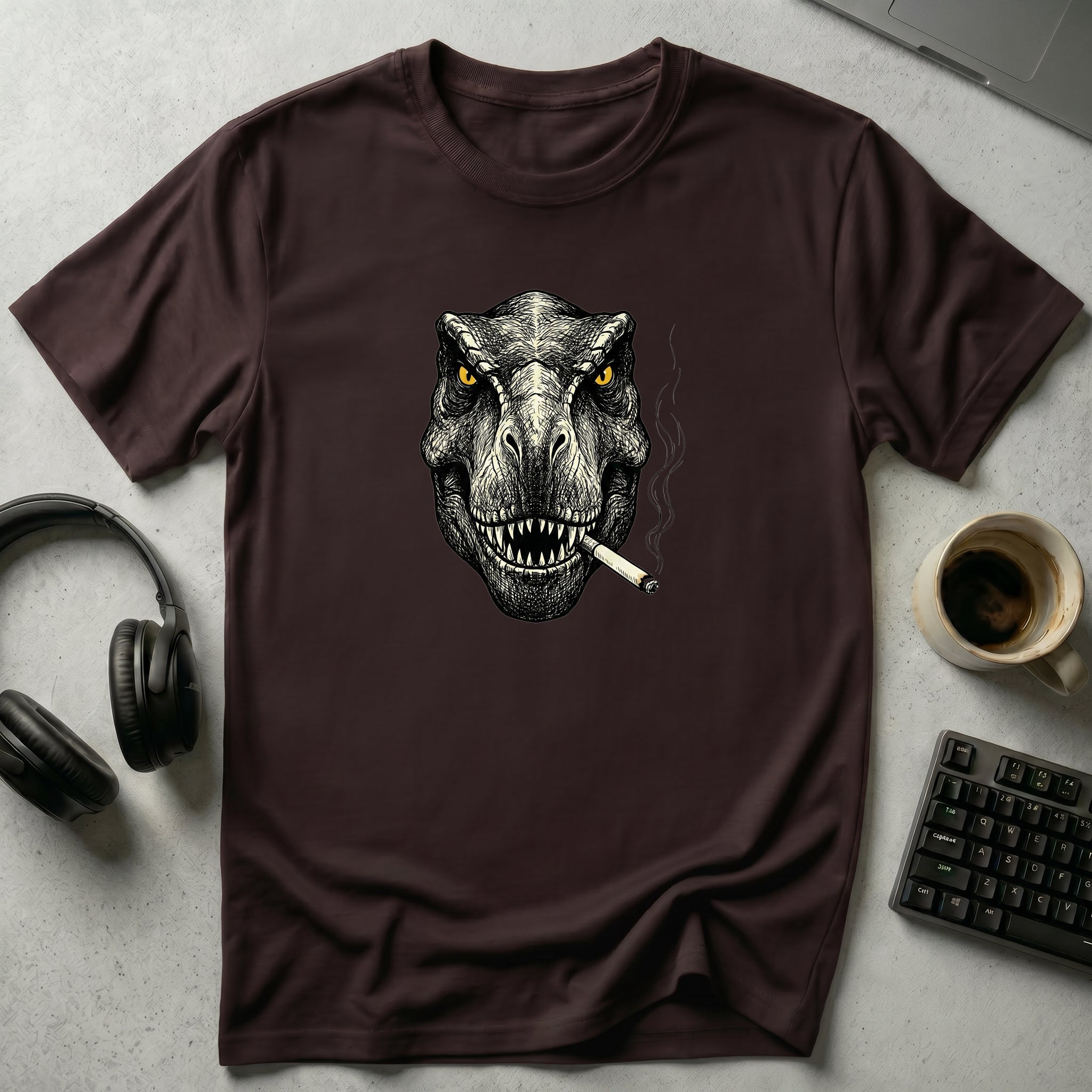 T-Rex Smoking T-Shirt