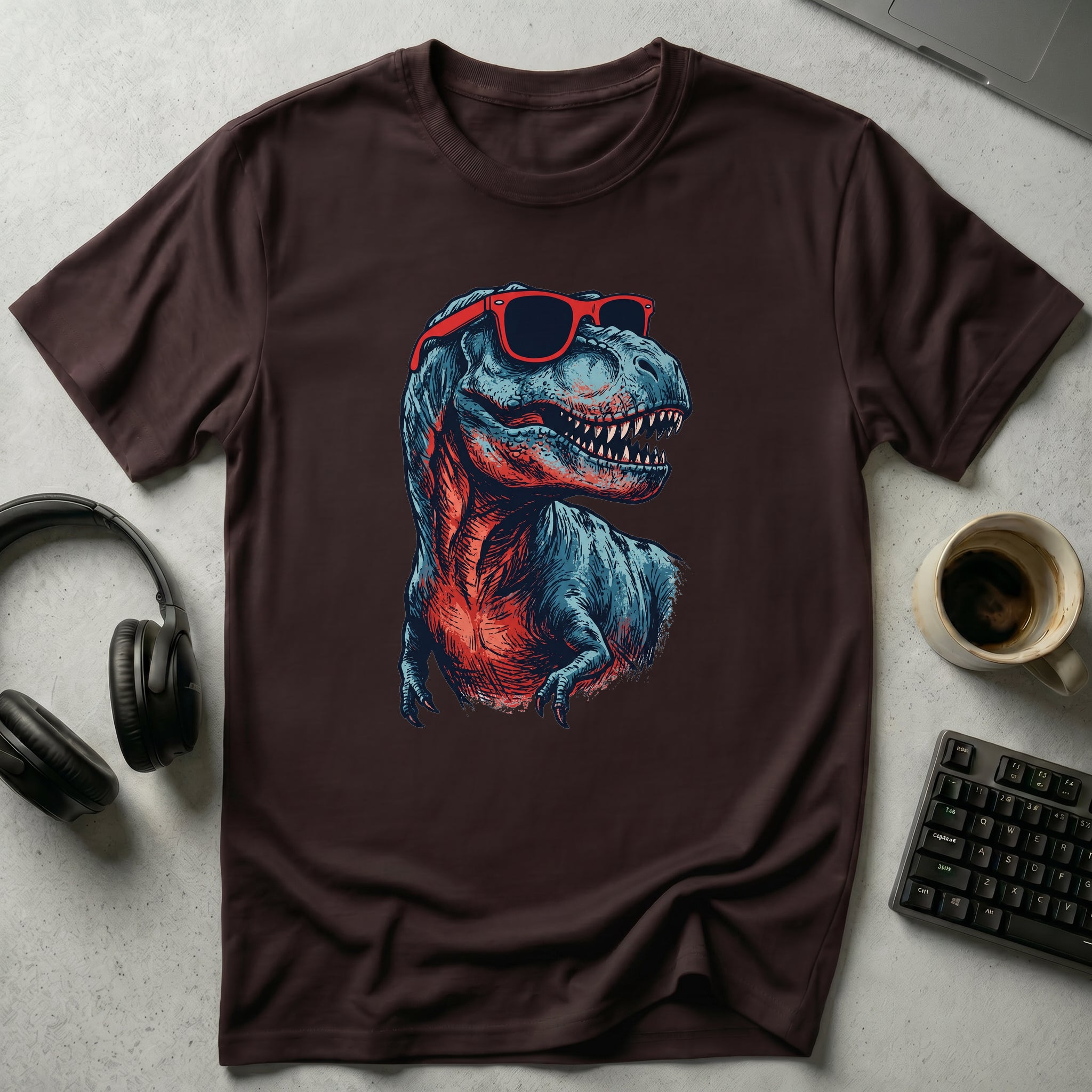 Retro Cool T‑Rex T-Shirt