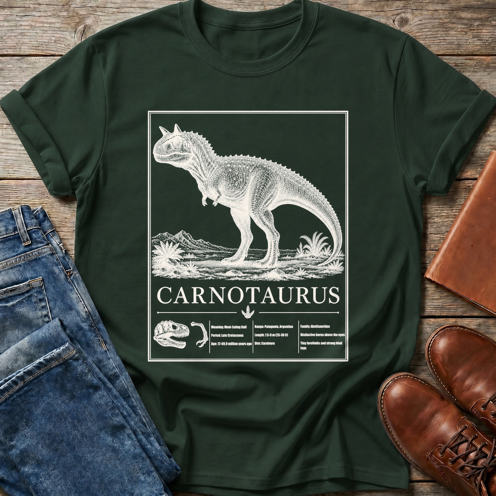 Carnotaurus Fossil T-Shirt