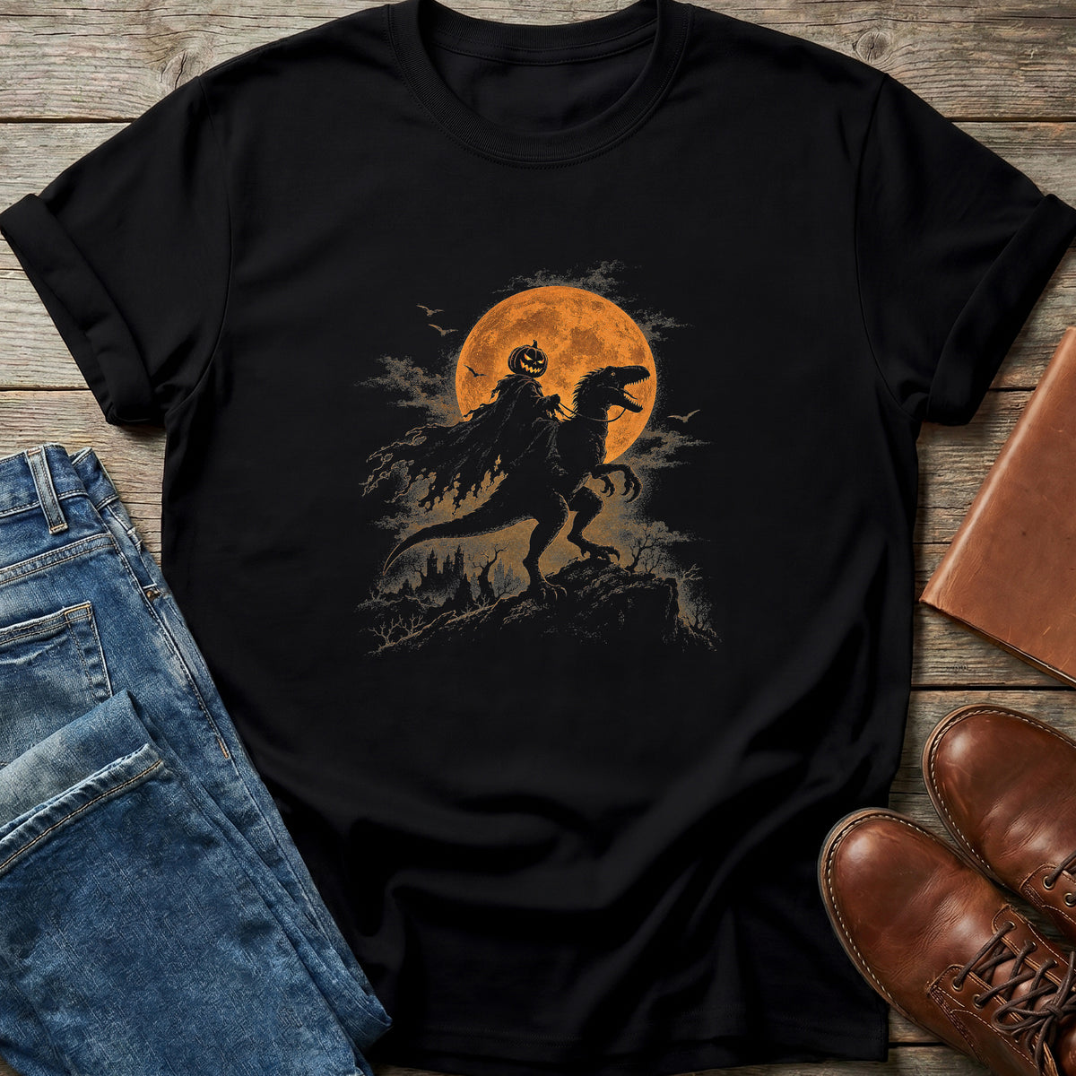 Pumpkin Rider Dino T Shirt