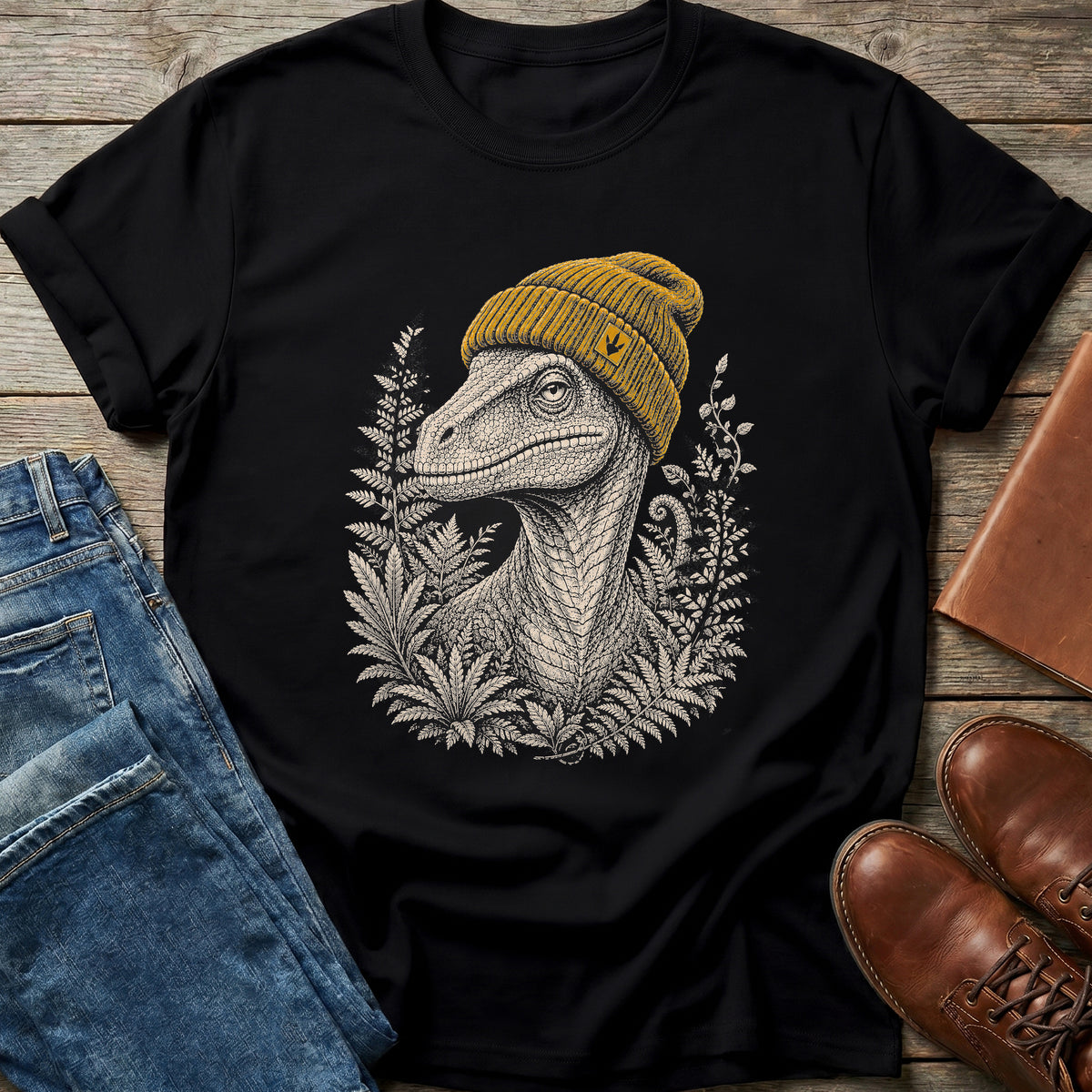 Beanie Velociraptor T Shirt