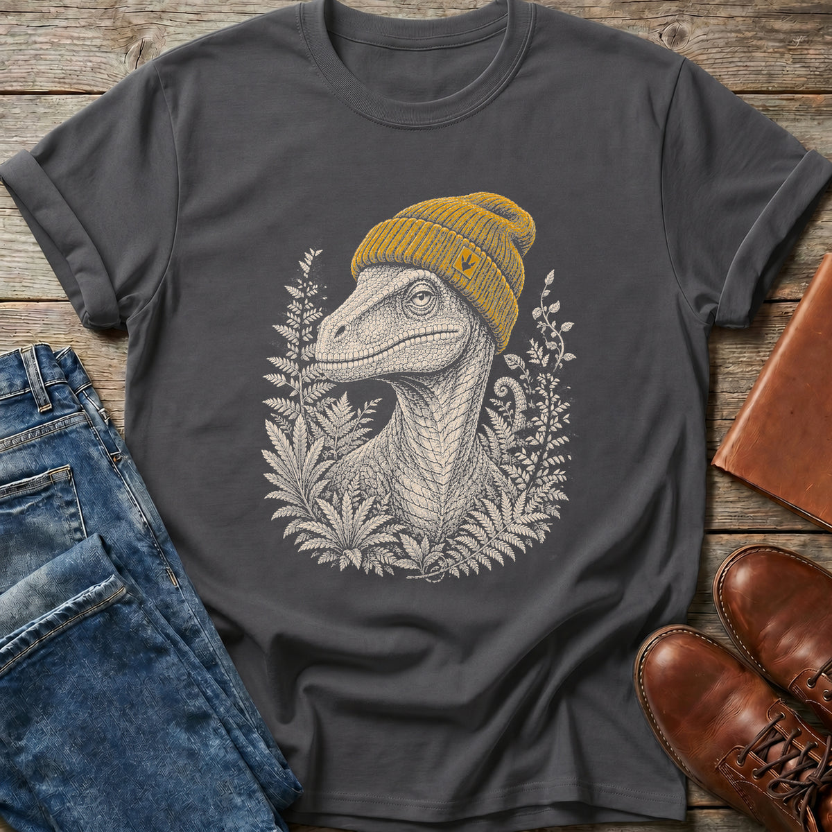 Beanie Velociraptor T Shirt