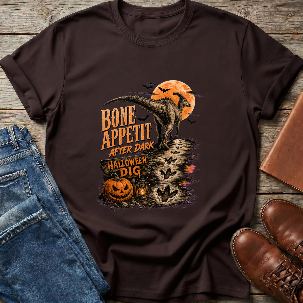 Bone Appetit Halloween Dig T Shirt