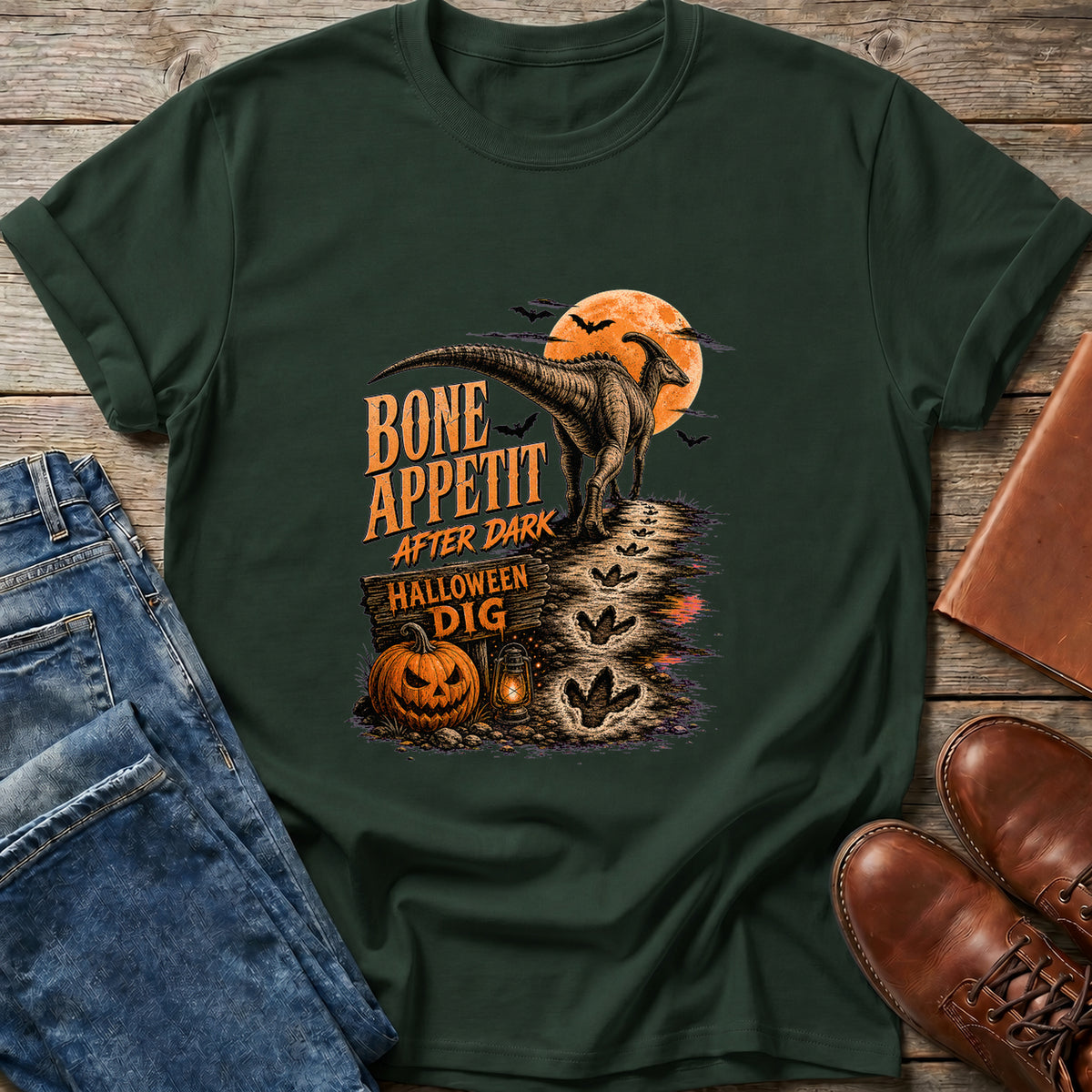 Bone Appetit Halloween Dig T Shirt