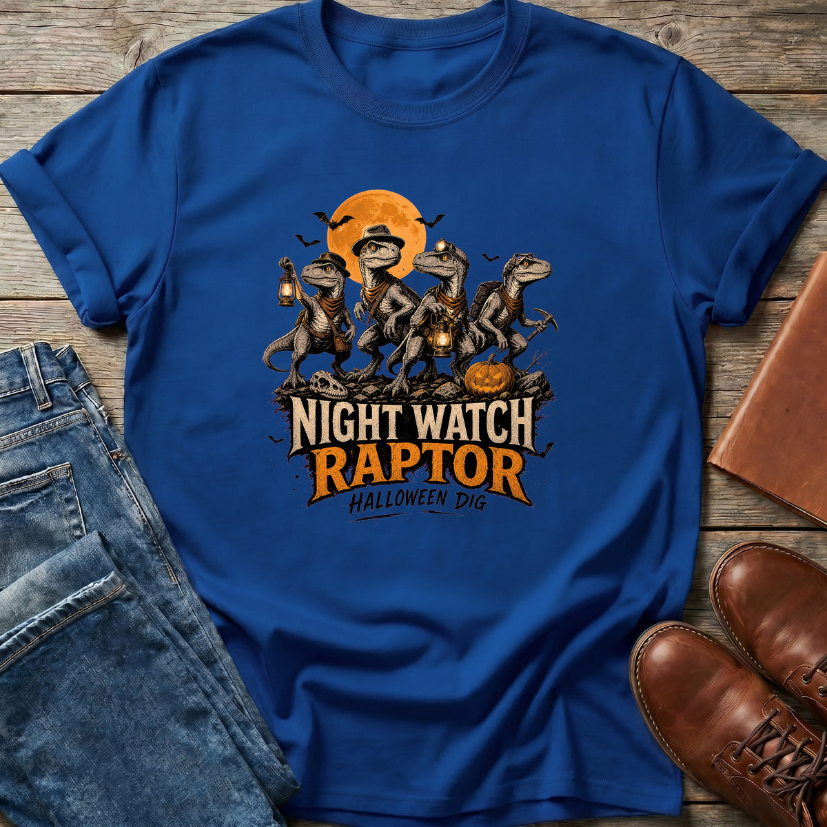 Night Watch Raptor Halloween T Shirt