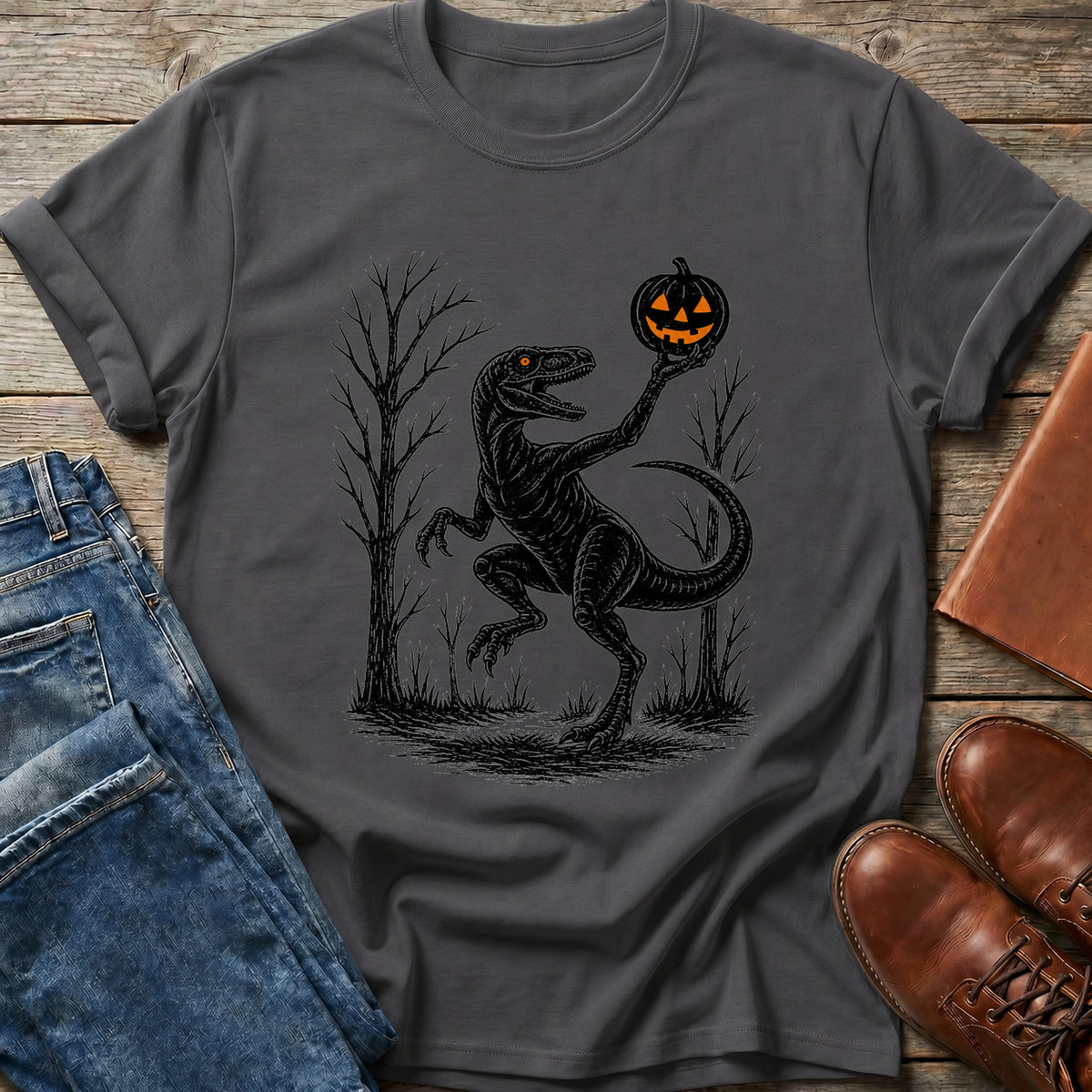 Raptor Pumpkin Patch T Shirt