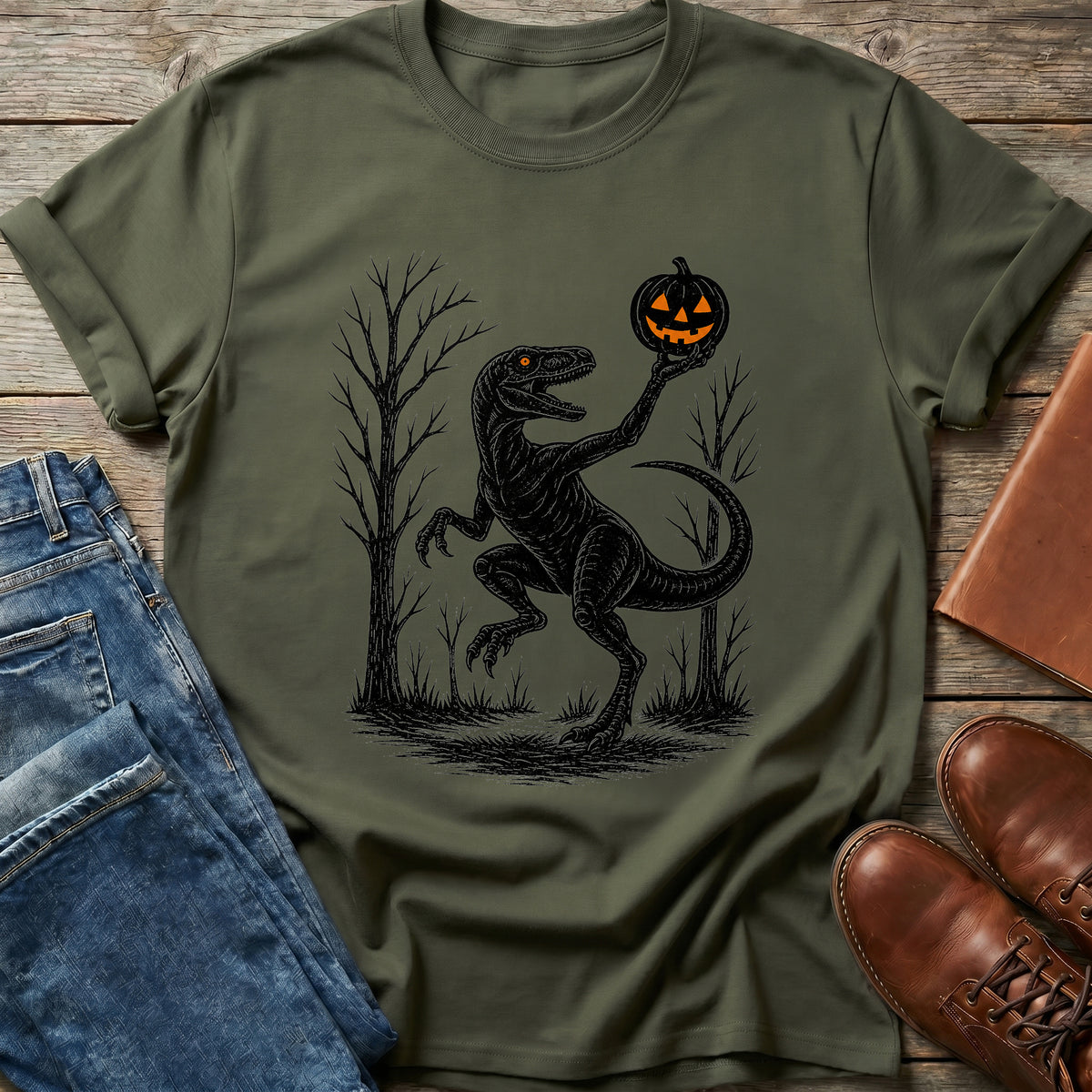 Raptor Pumpkin Patch T Shirt
