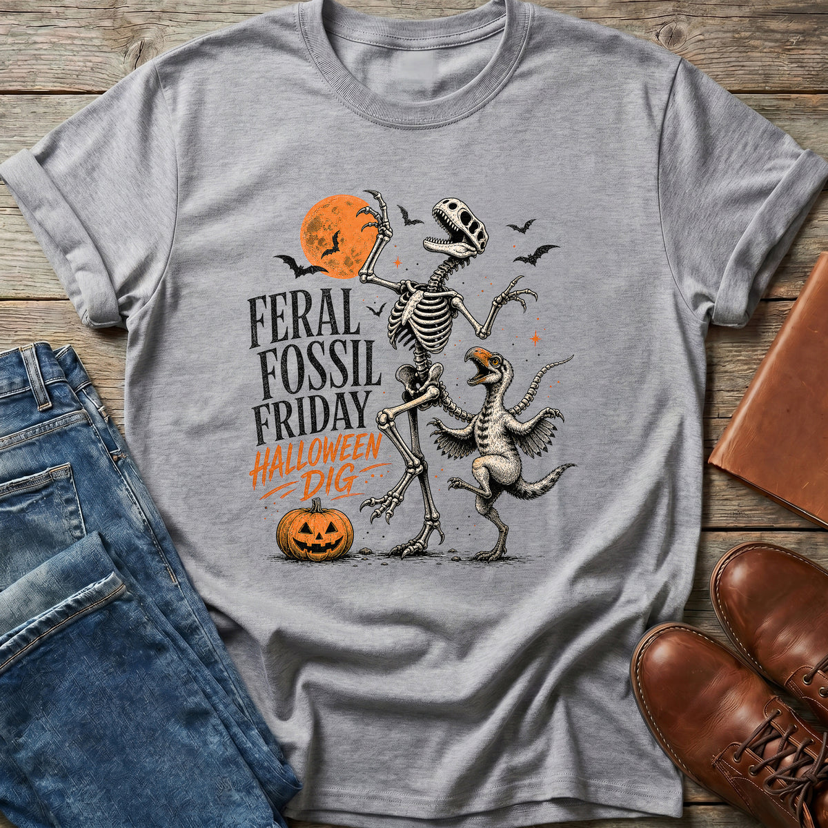 Feral Fossil Friday Dino Dig Shirt
