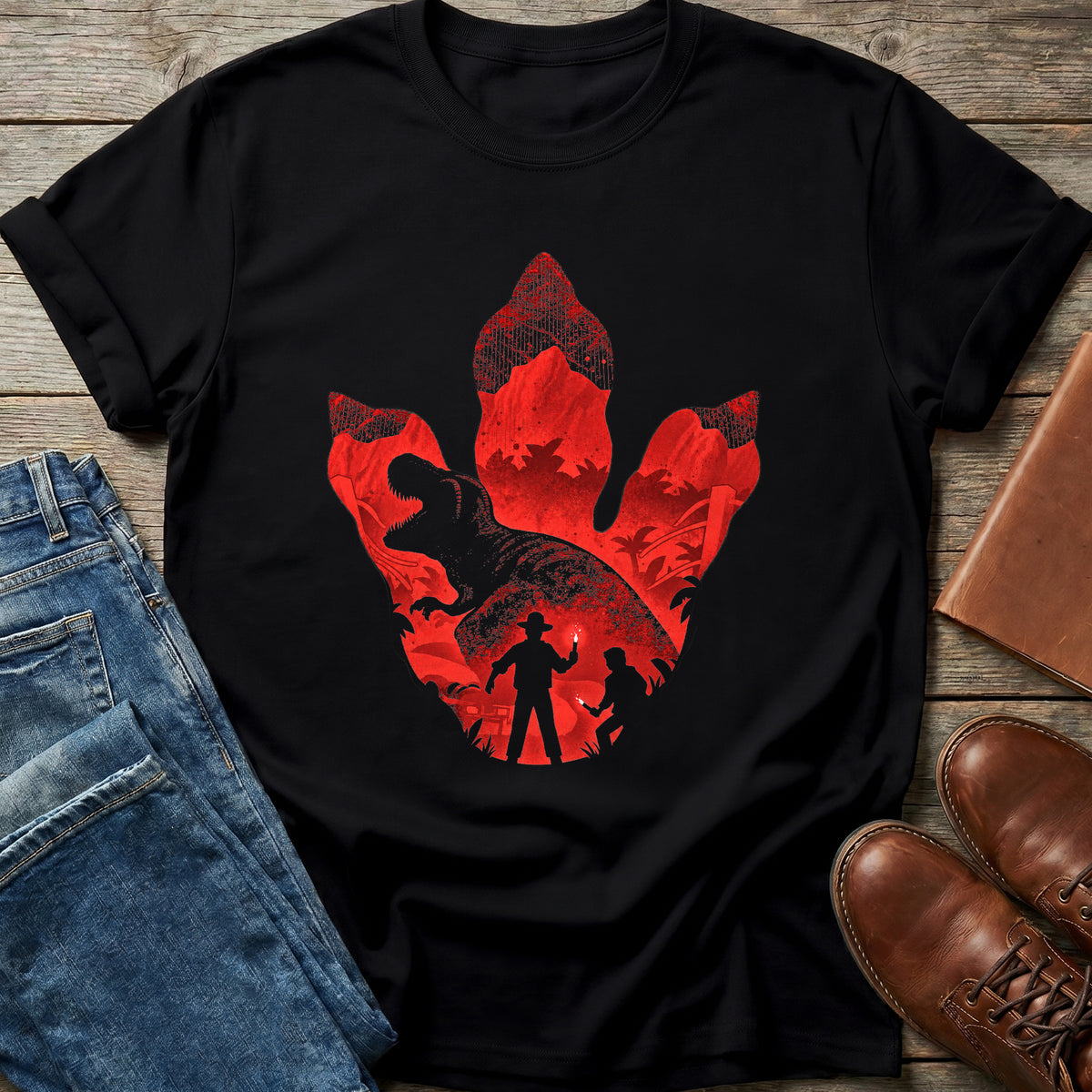Dino Footprint Encounter T Shirt