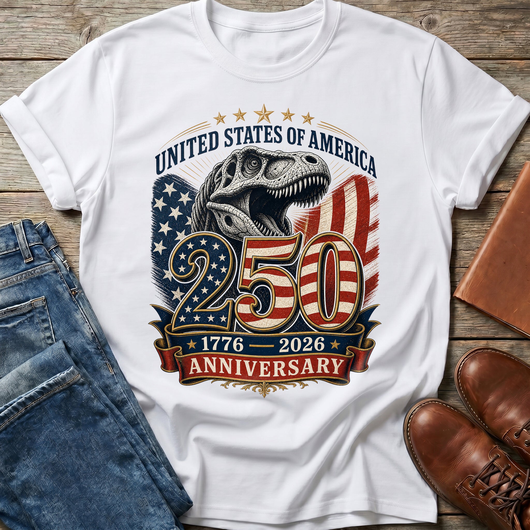 250 Years USA Rex T Shirt