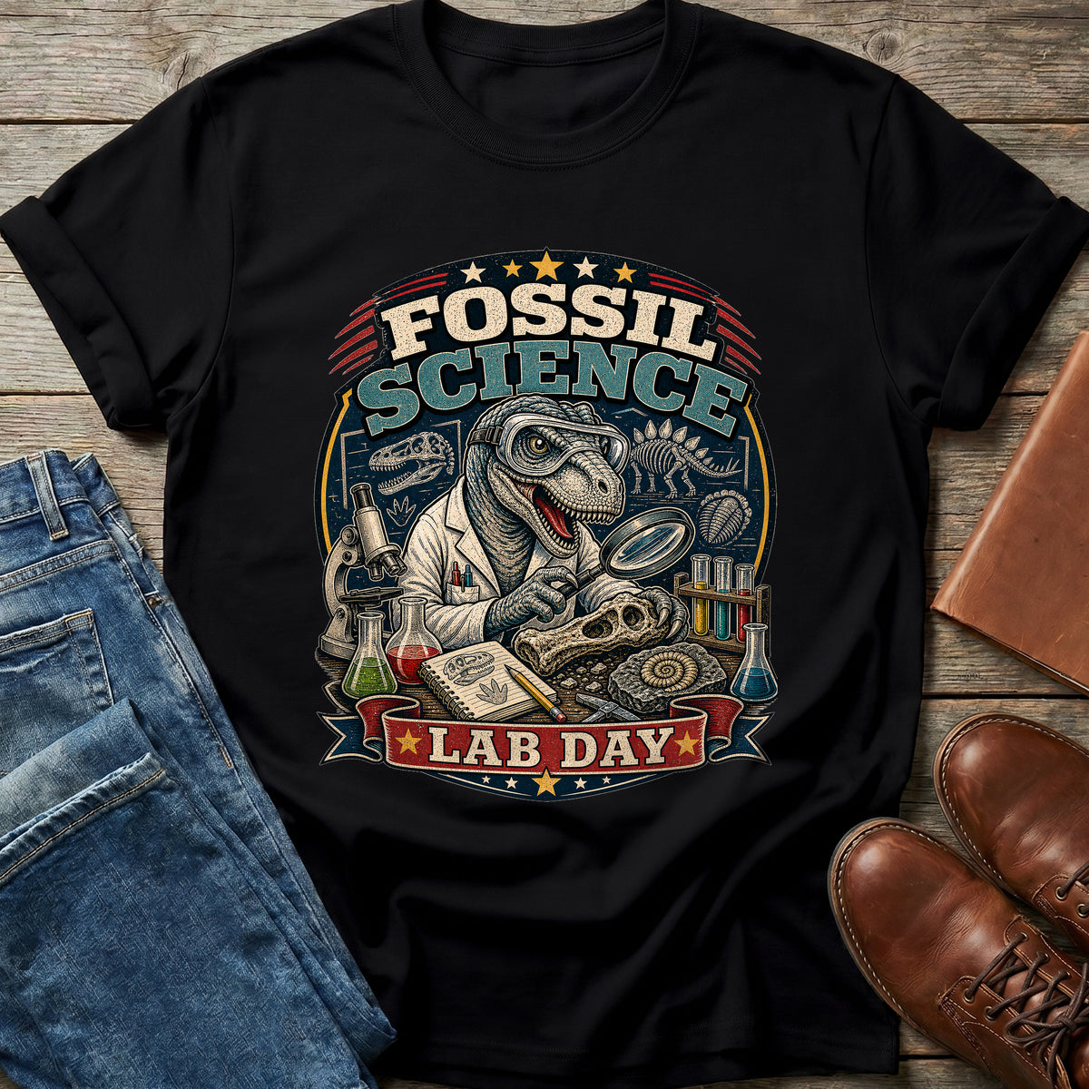 Fossil Science Lab Day T Shirt
