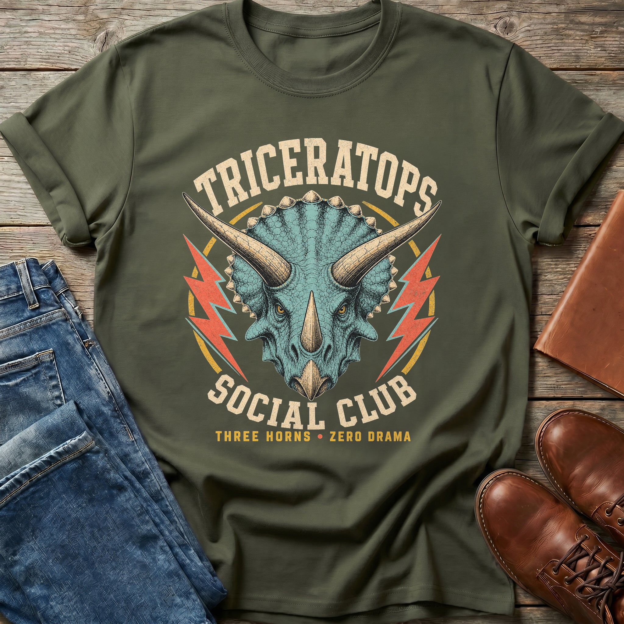 Triceratops Social Club T-Shirt