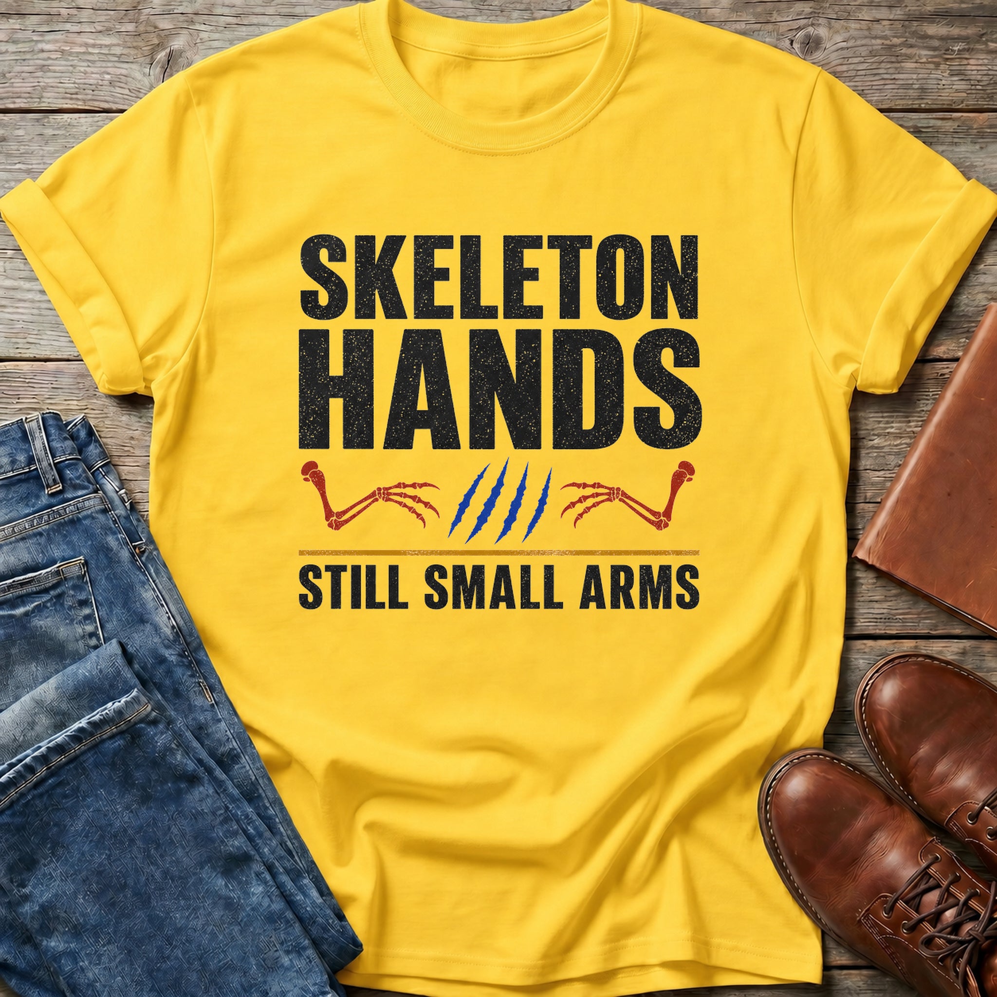 Skeleton Hands Small Arms T Shirt