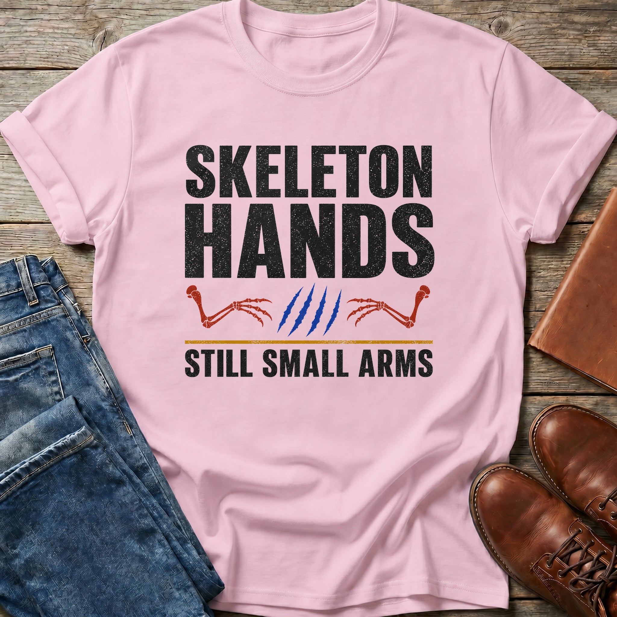 Skeleton Hands Small Arms T Shirt