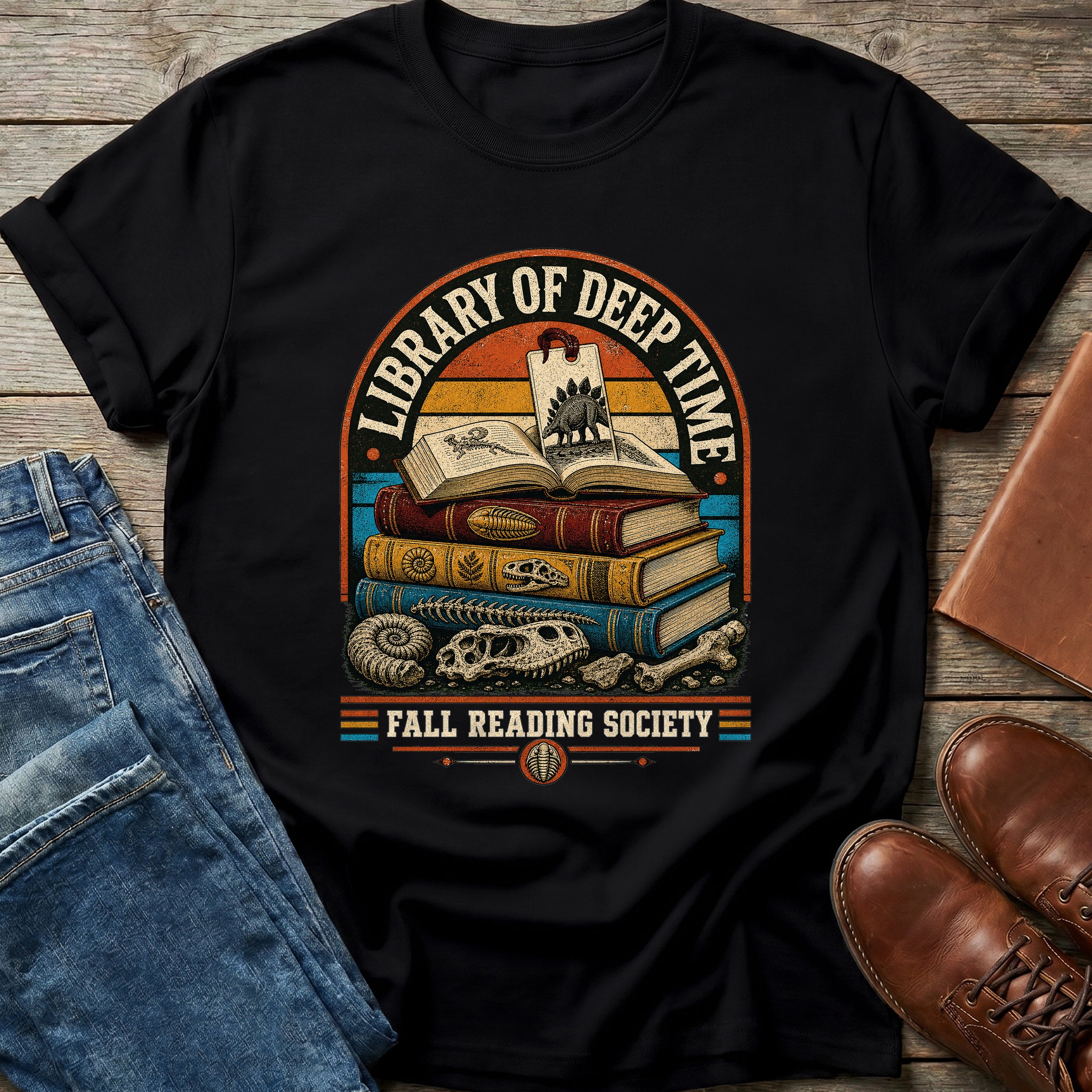 Library of Deep Time T Shirt