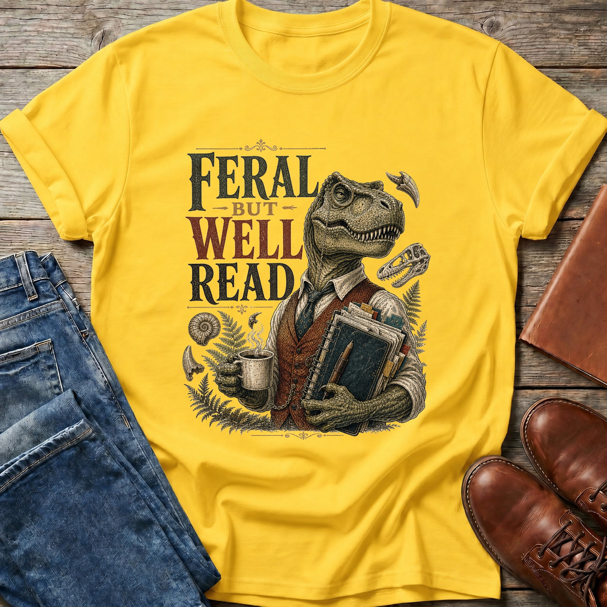Feral But Well Read T-Shirt