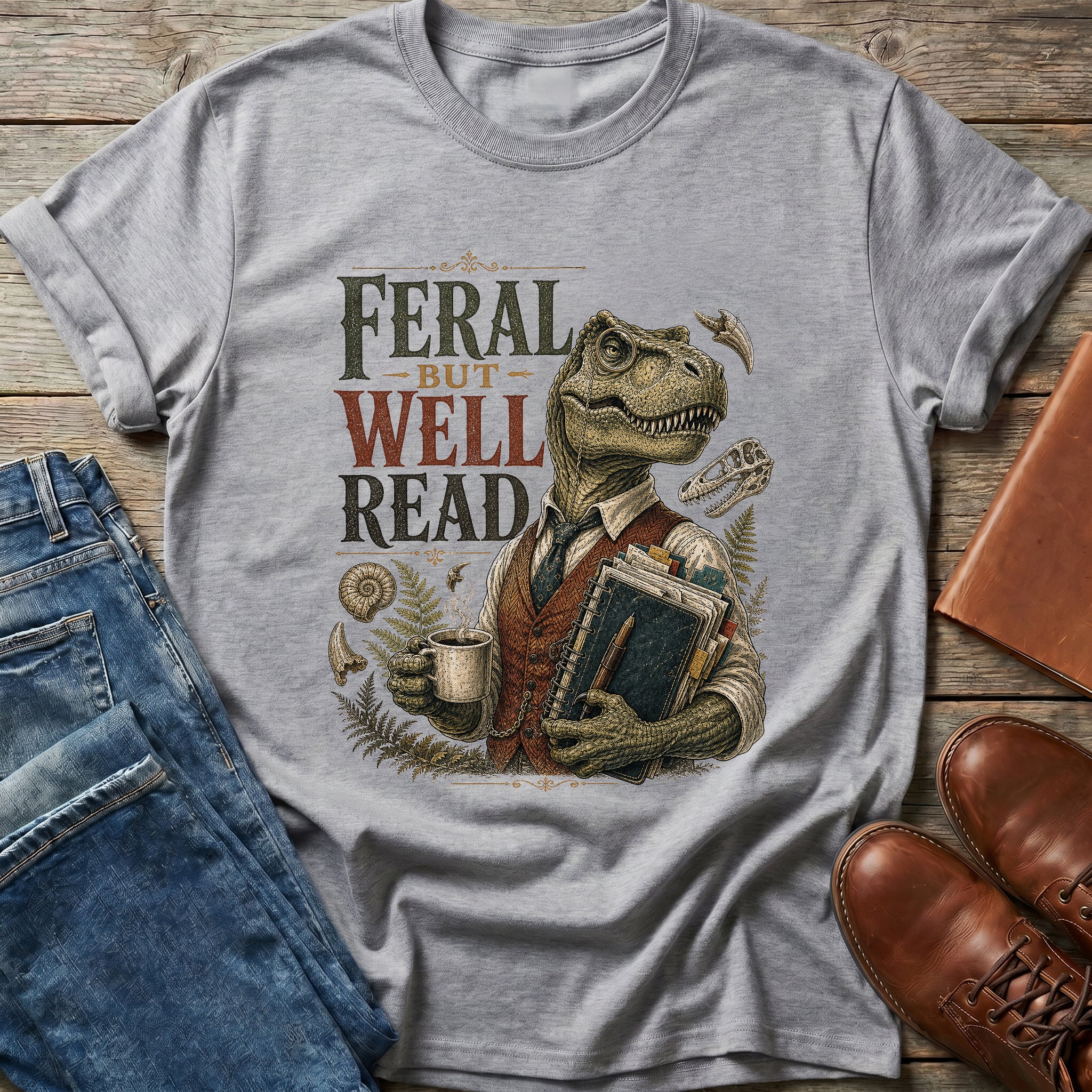 Feral But Well Read T-Shirt