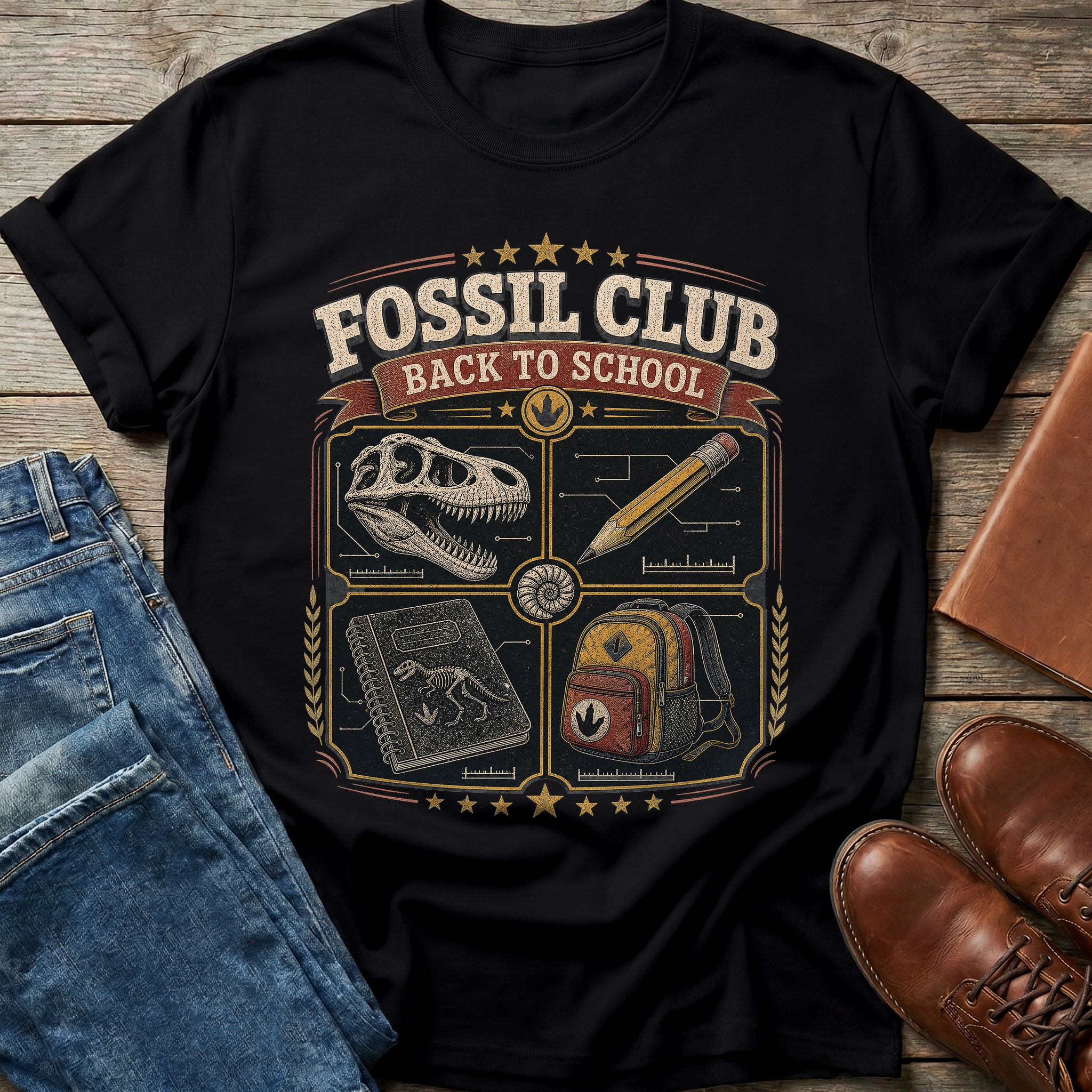 Fossil Club Back To School T Shirt