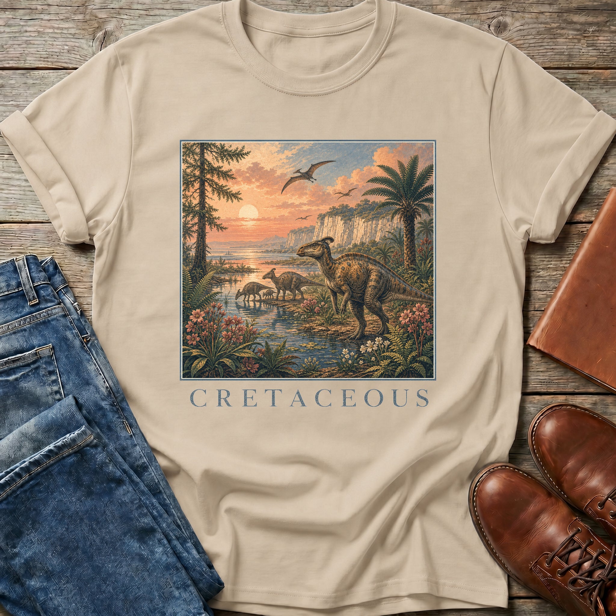 Cretaceous Scene T Shirt