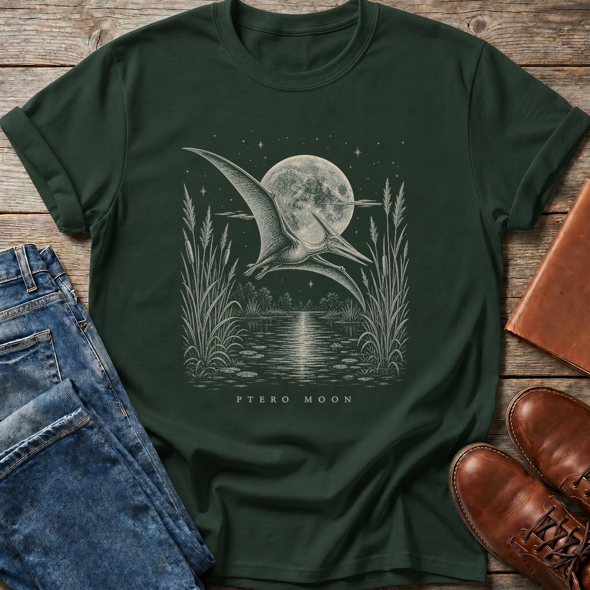 Ptero Moon Flight T Shirt