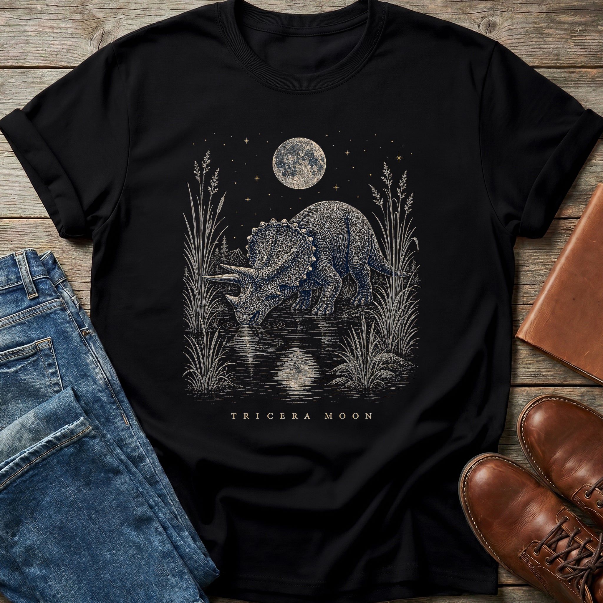 Tricera Moon T Shirt