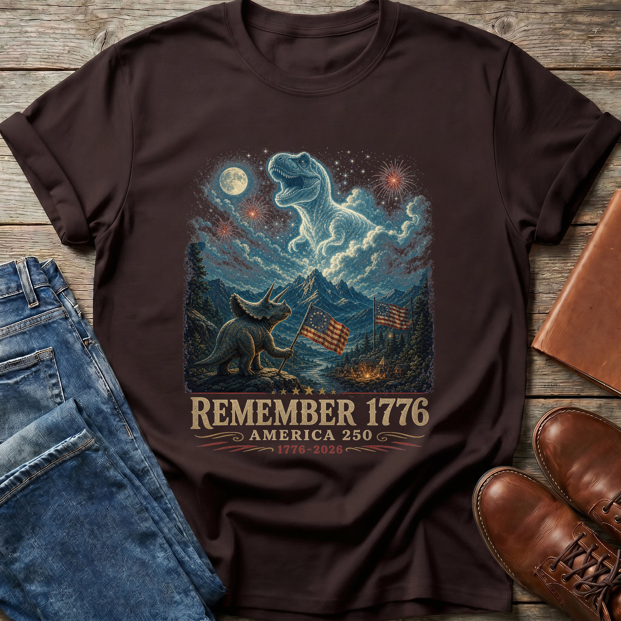 Remember 1776 Dino T Shirt