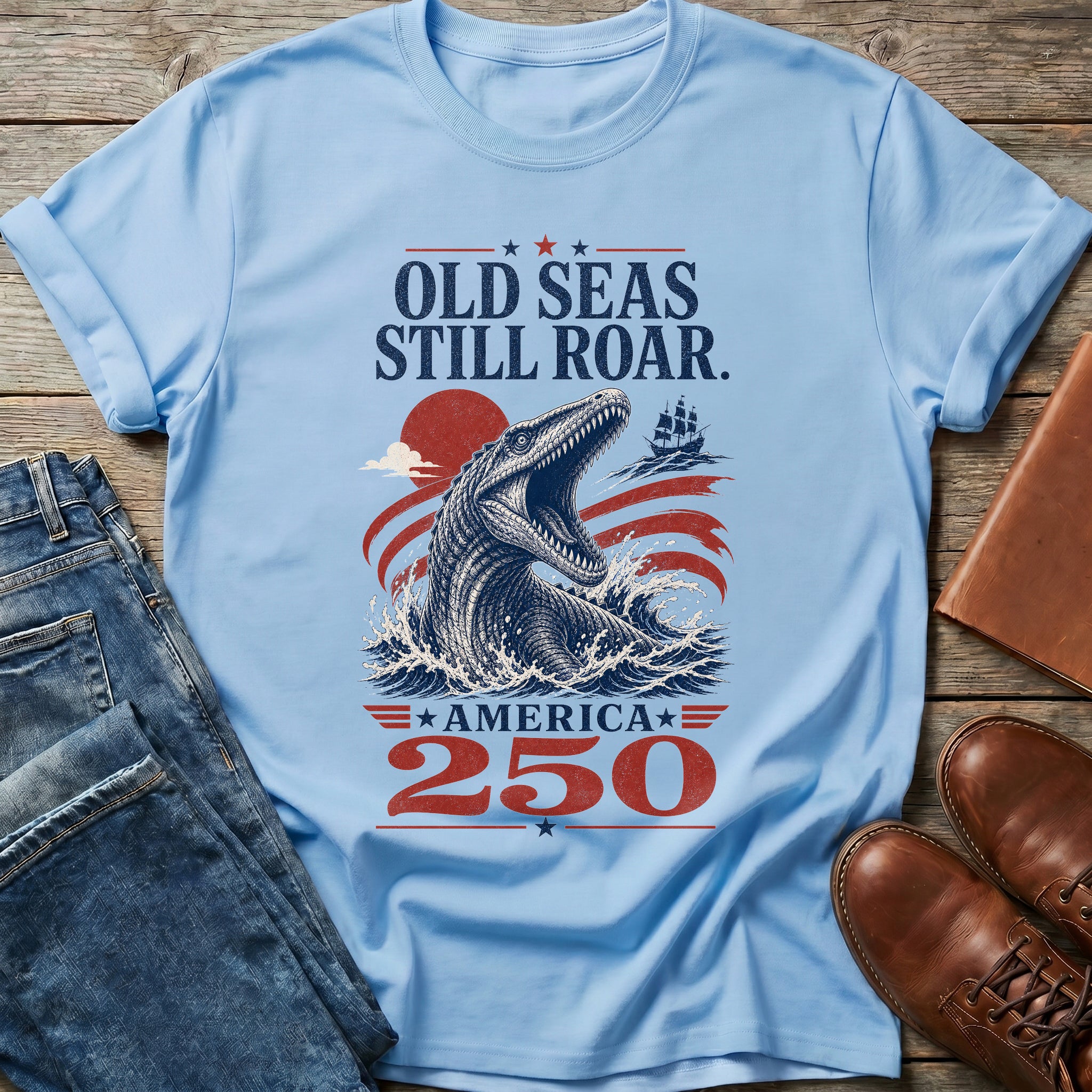 Old Seas Still Roar T Shirt