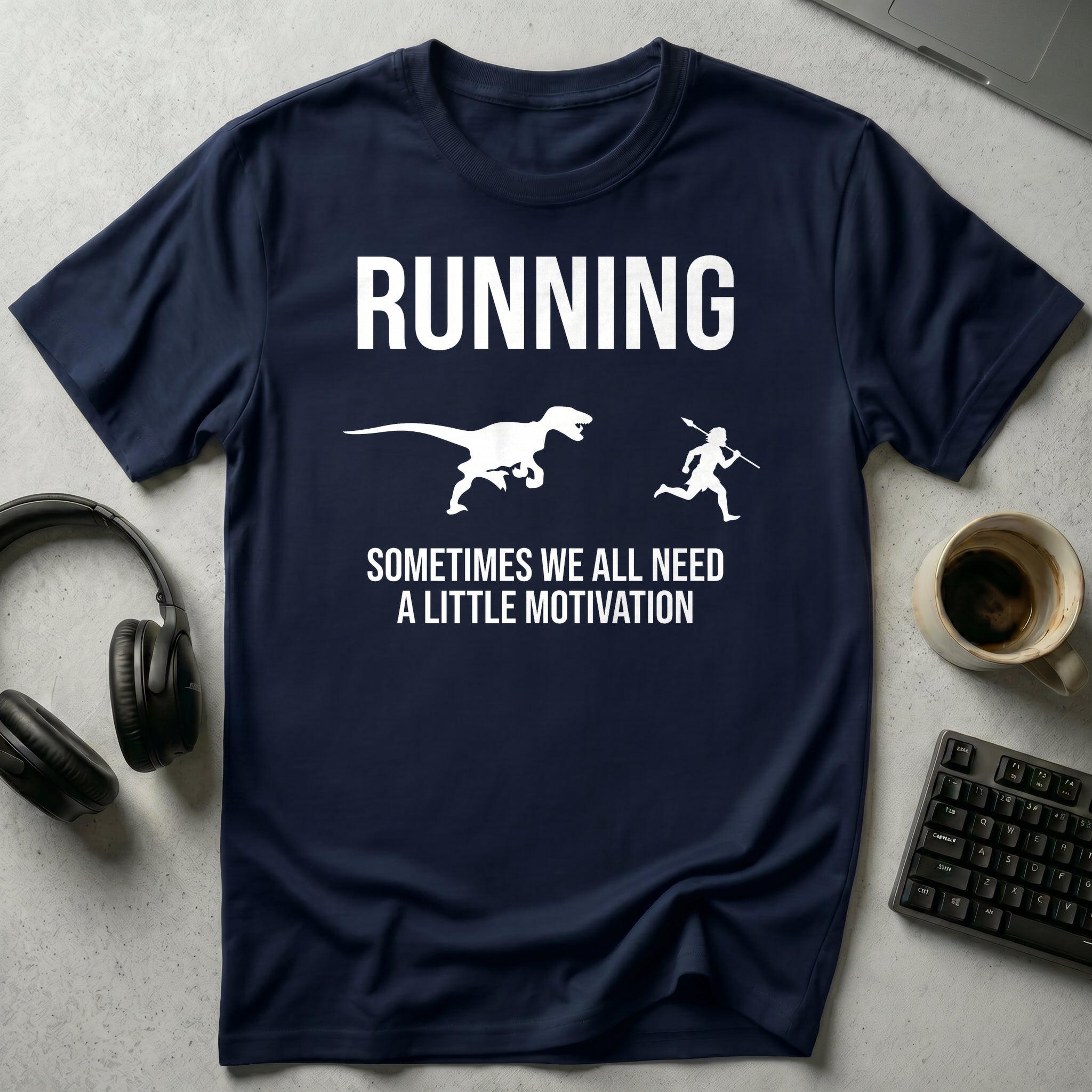 Running Motivation Dino T Shirt