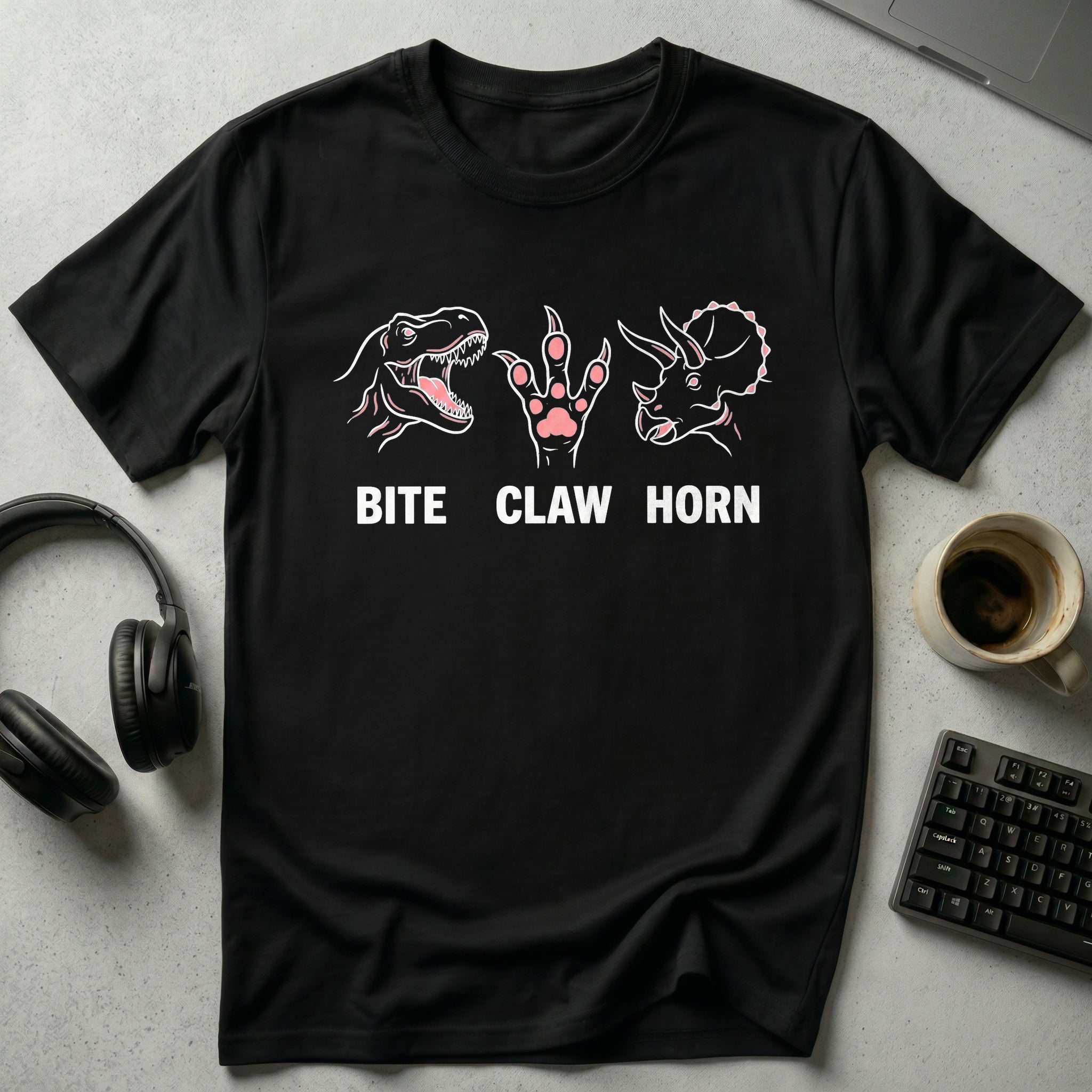 Bite Claw Horn Dino T Shirt