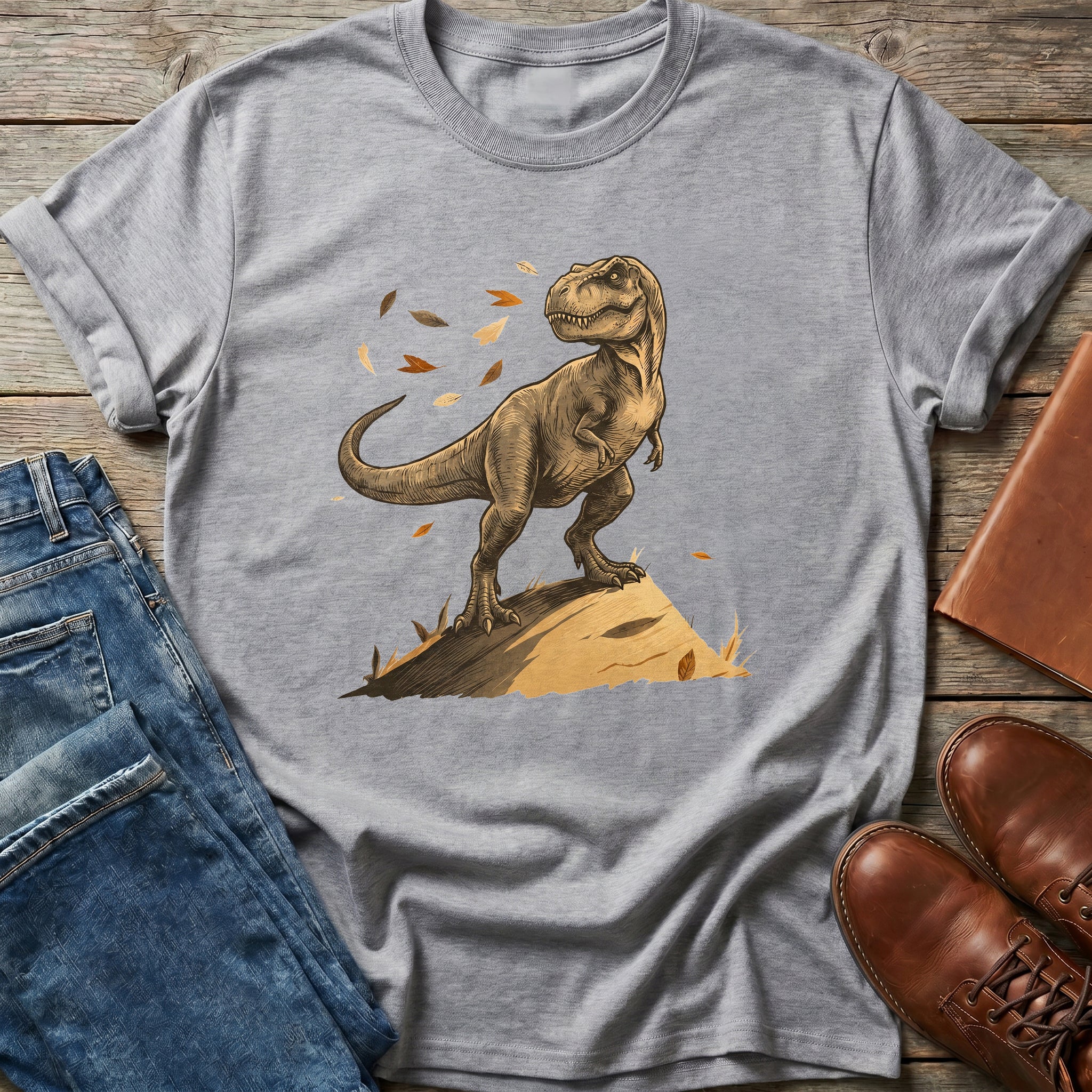Autumn Winds T-Rex T Shirt