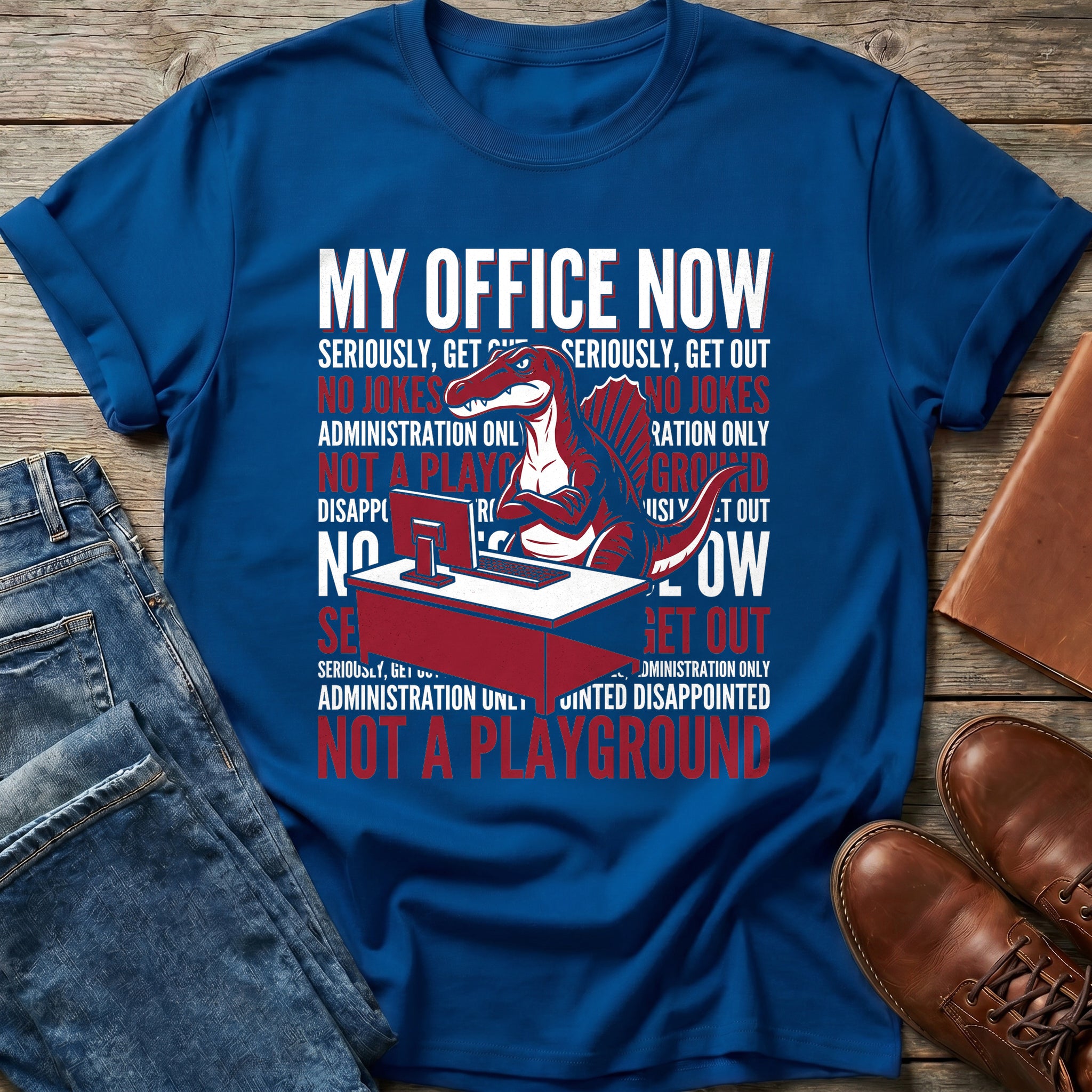My Office Now Spinosaurus T Shirt