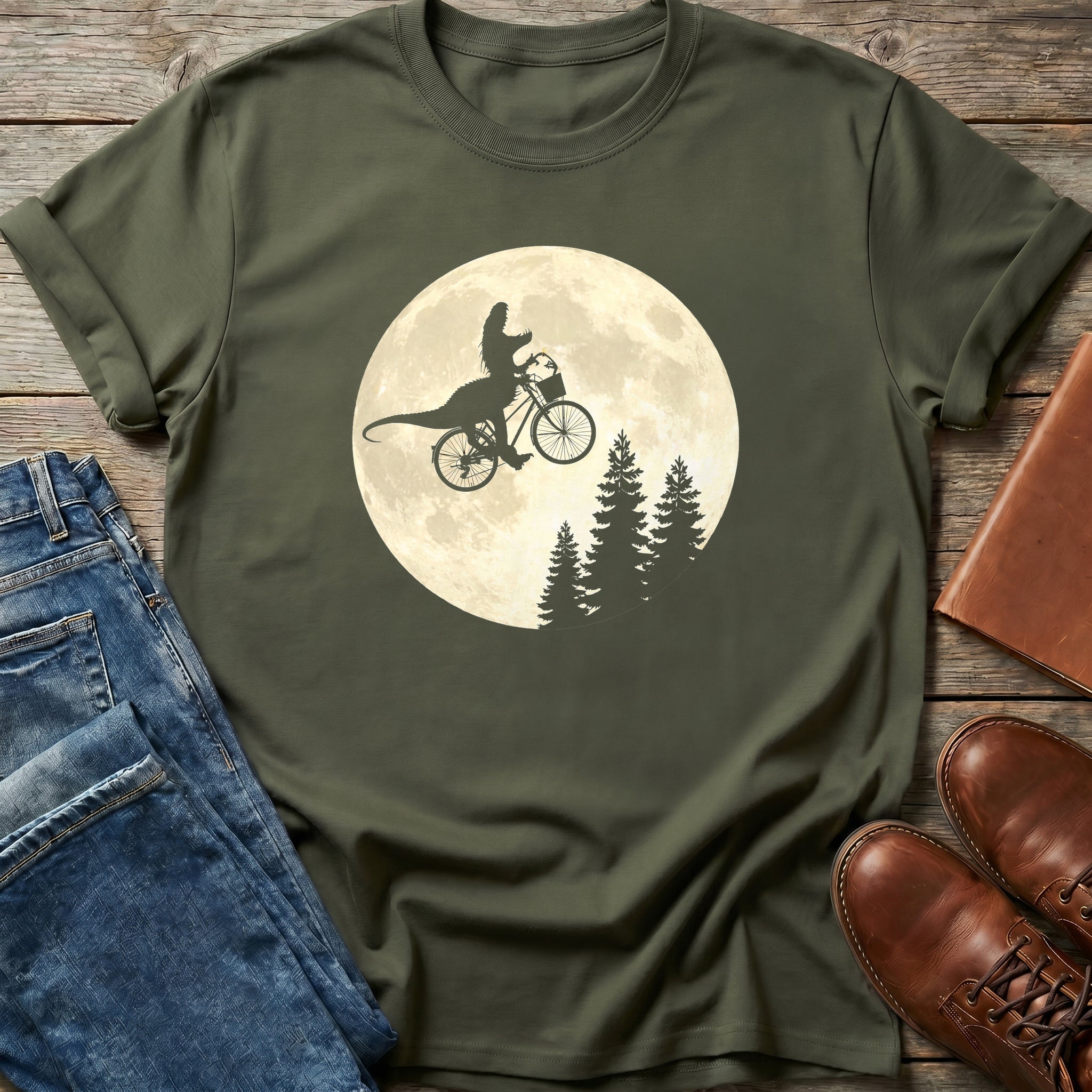 Jurassic Moon Flight T Shirt