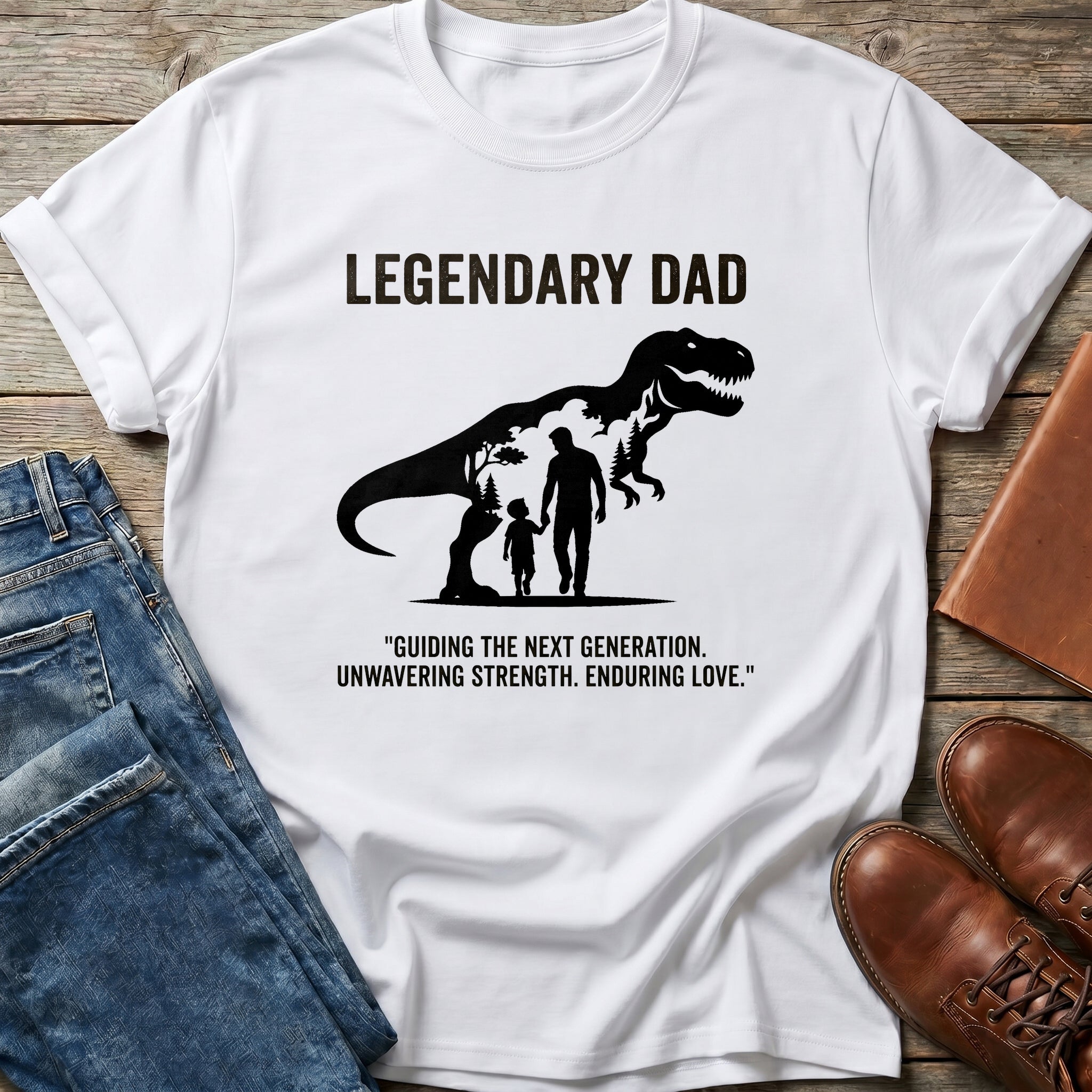 Legendary Dad Dino Bond T Shirt