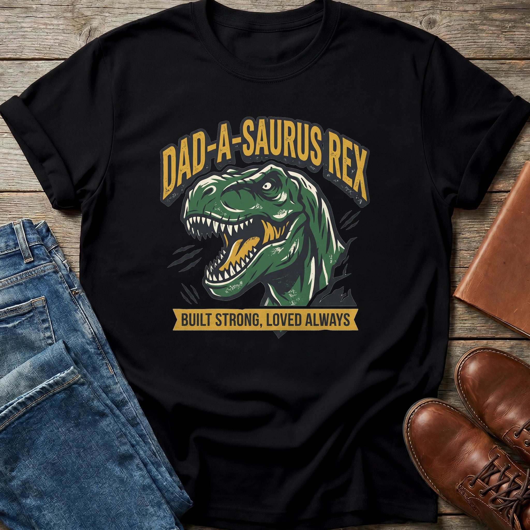 Dad-A-Saurus Rex T Shirt