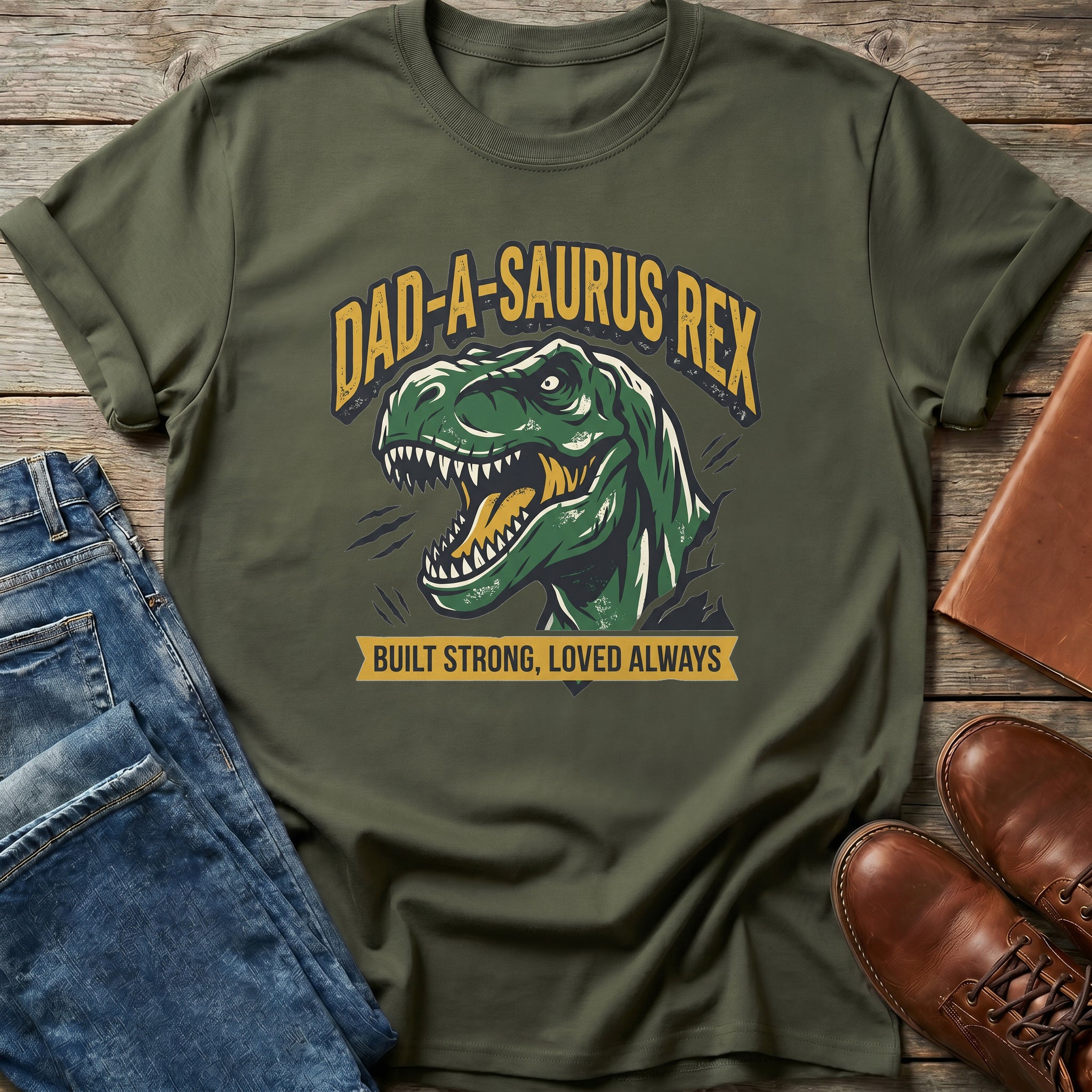 Dad-A-Saurus Rex T Shirt