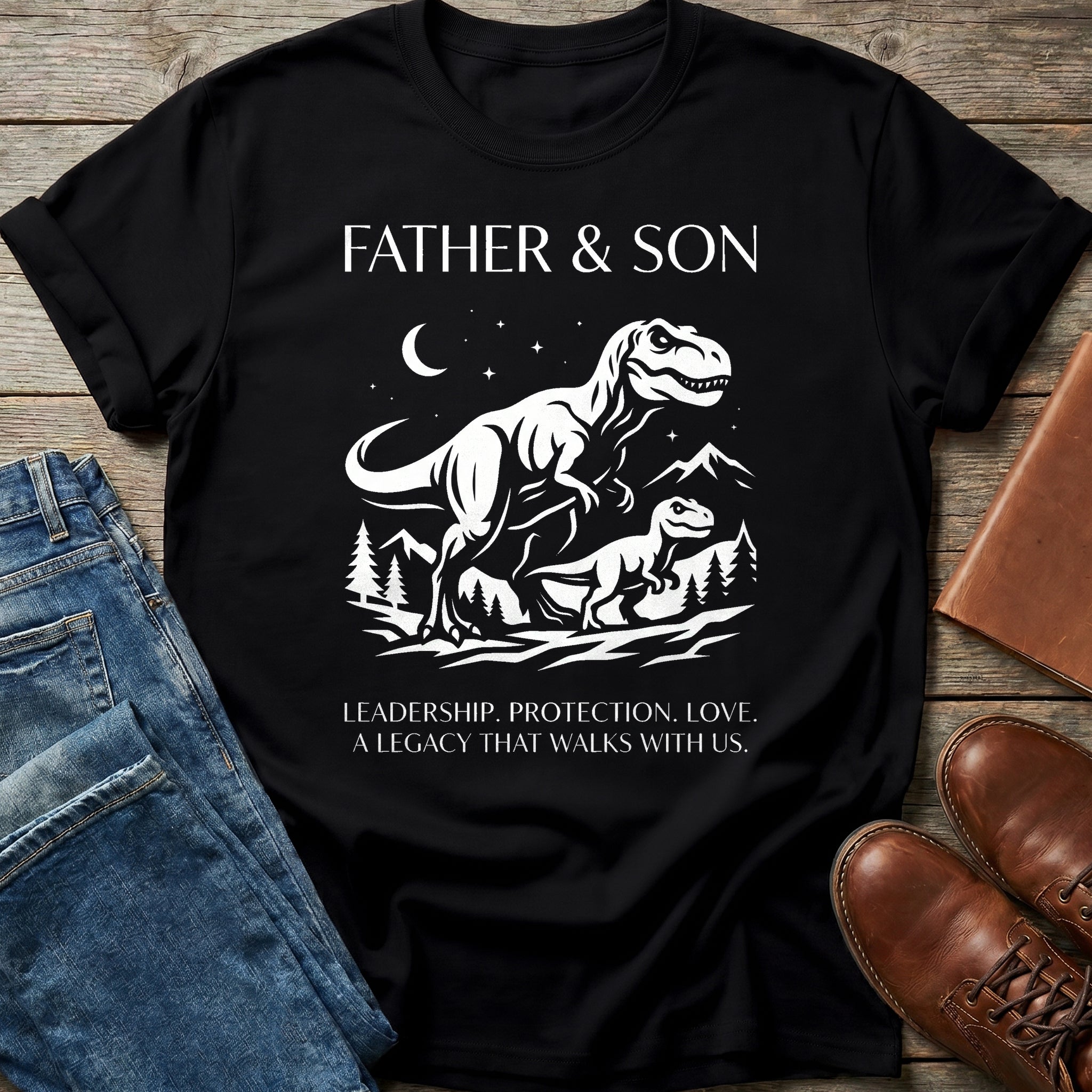 Father Son Dino Legacy T Shirt