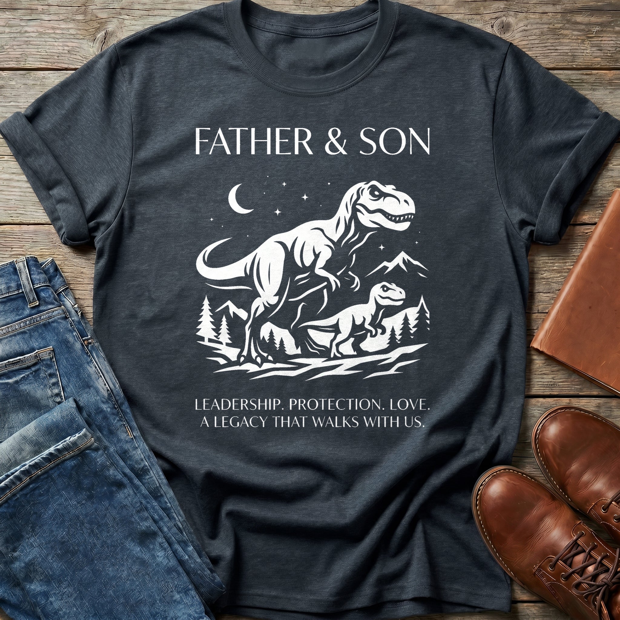 Father Son Dino Legacy T Shirt