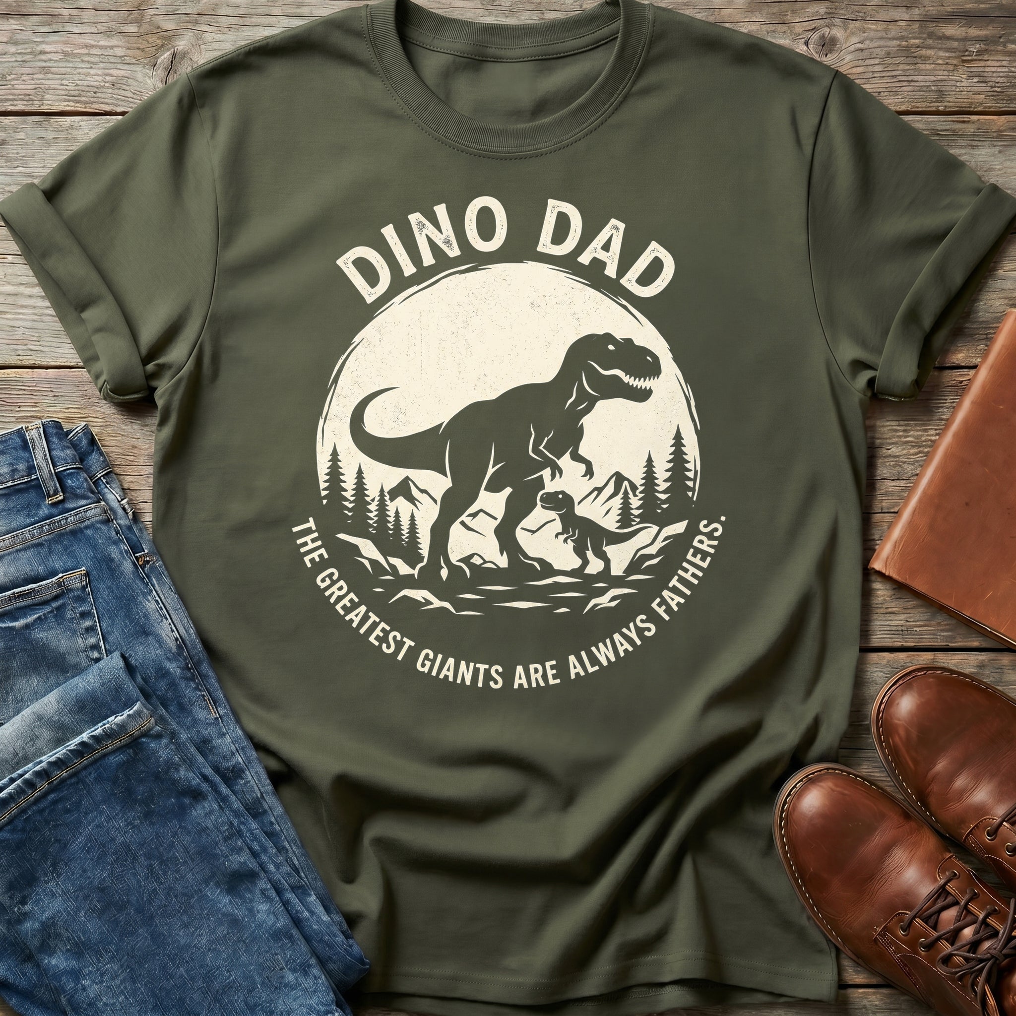 Dino Dad Giants T Shirt