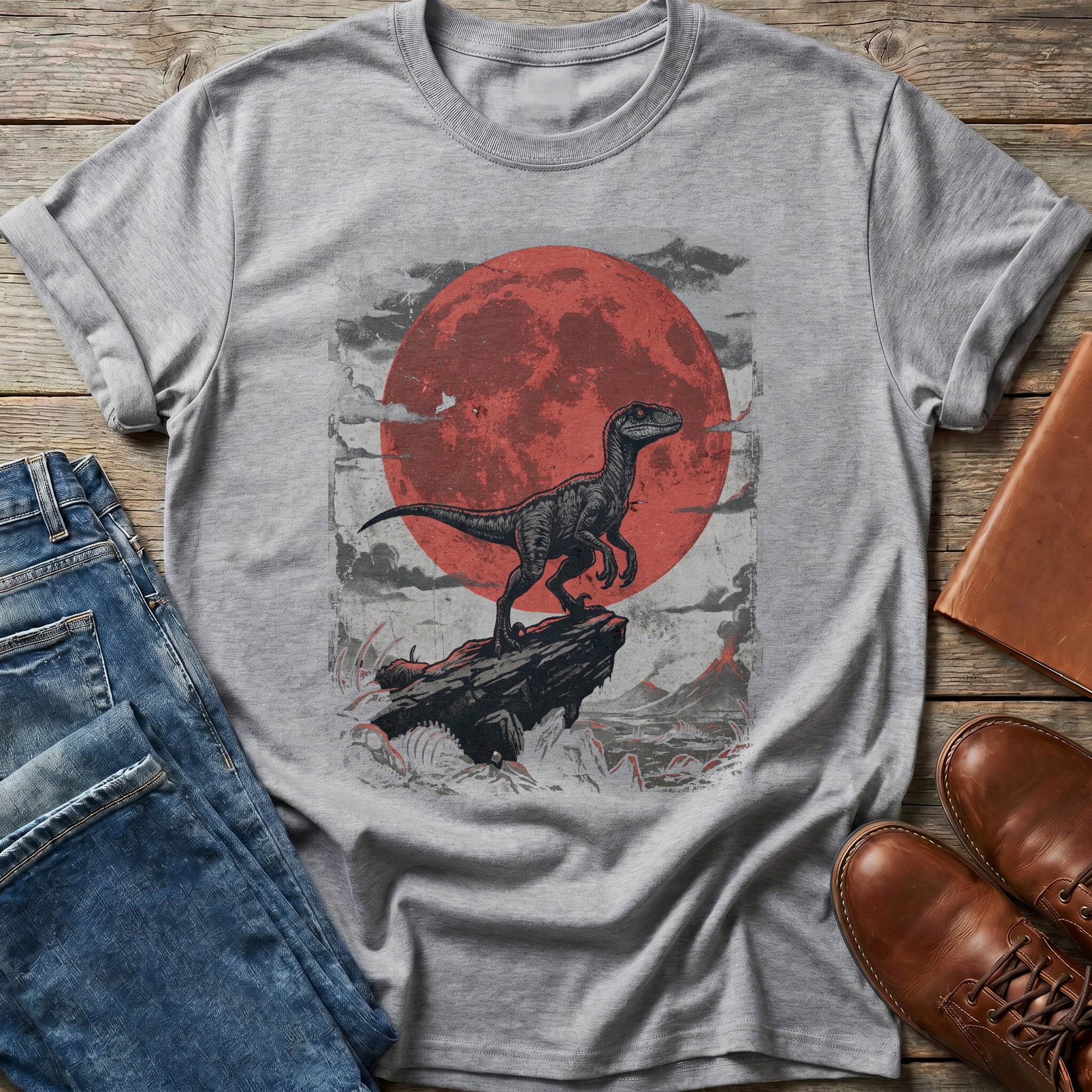 Raptor Crimson Moon T-Shirt