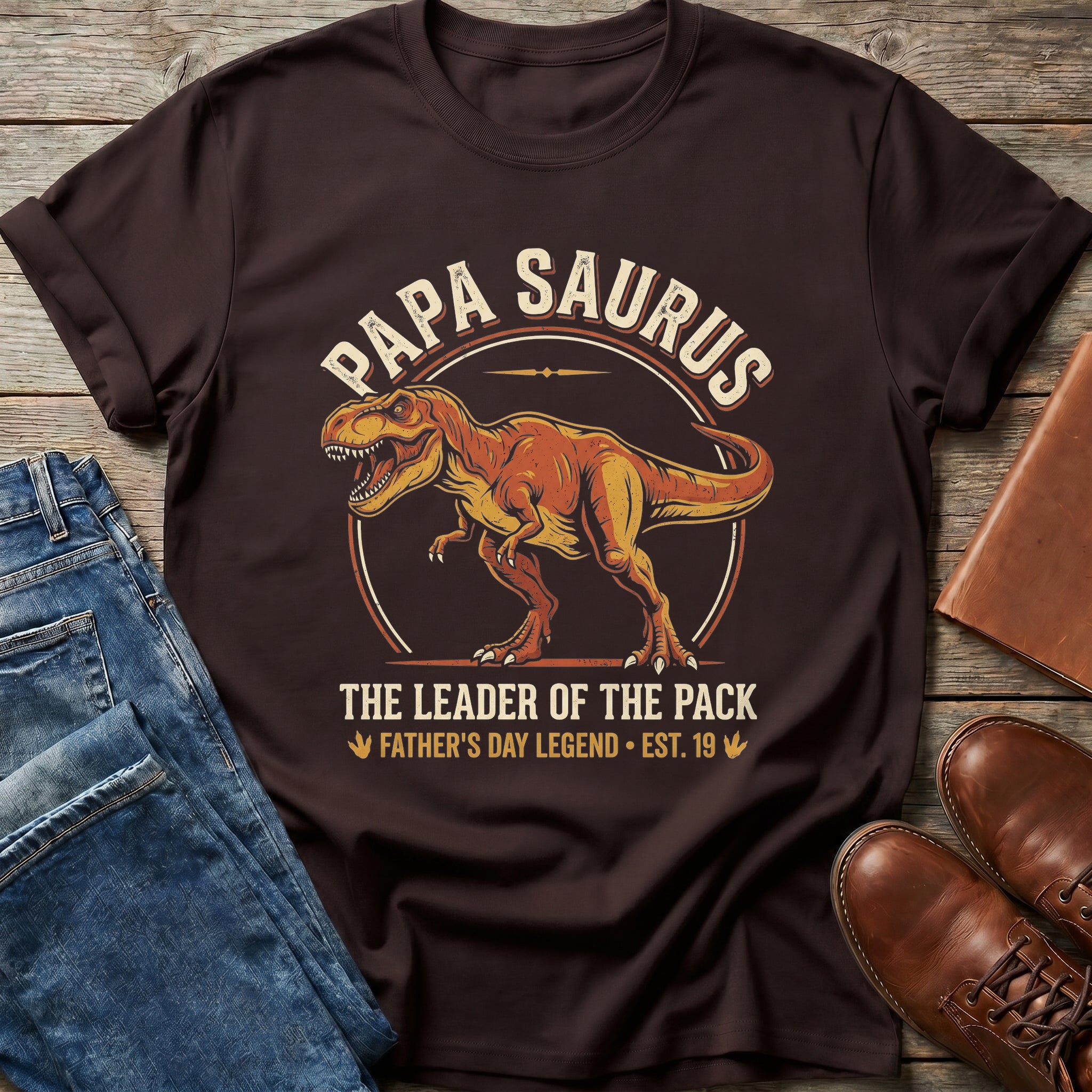 Papa Saurus Leader T-Shirt