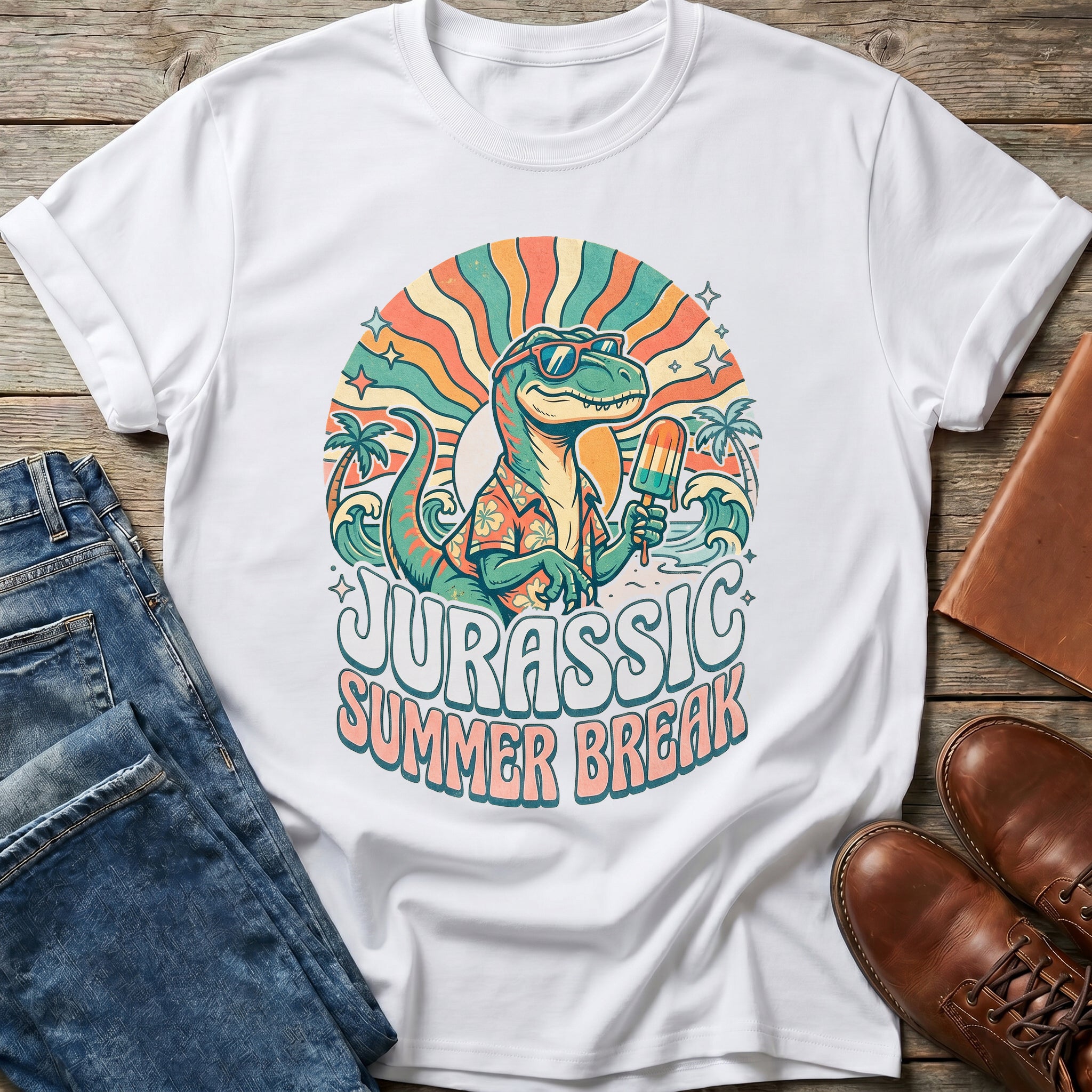 Jurassic Summer Vibes T Shirt