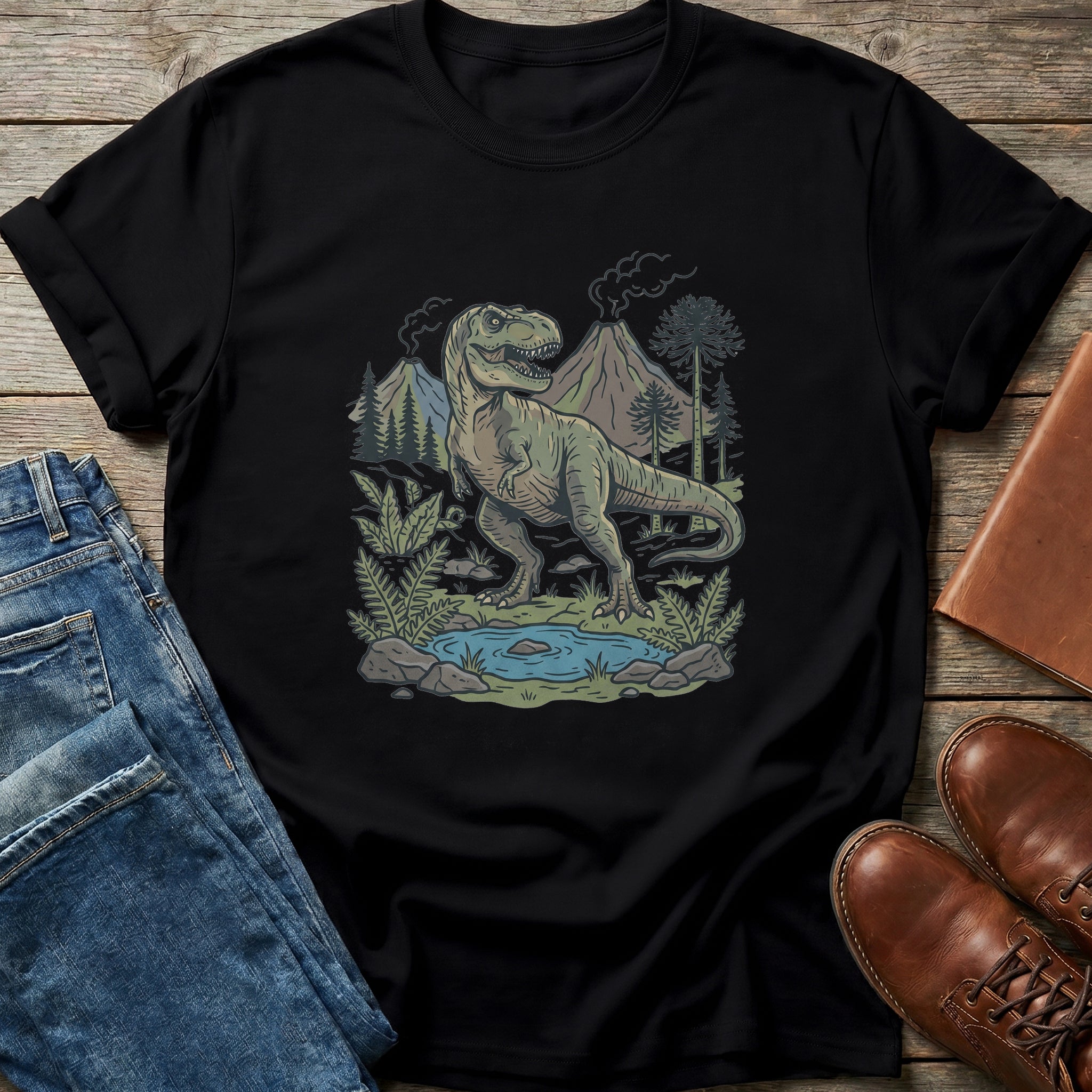 Prehistoric T-Rex Oasis T Shirt