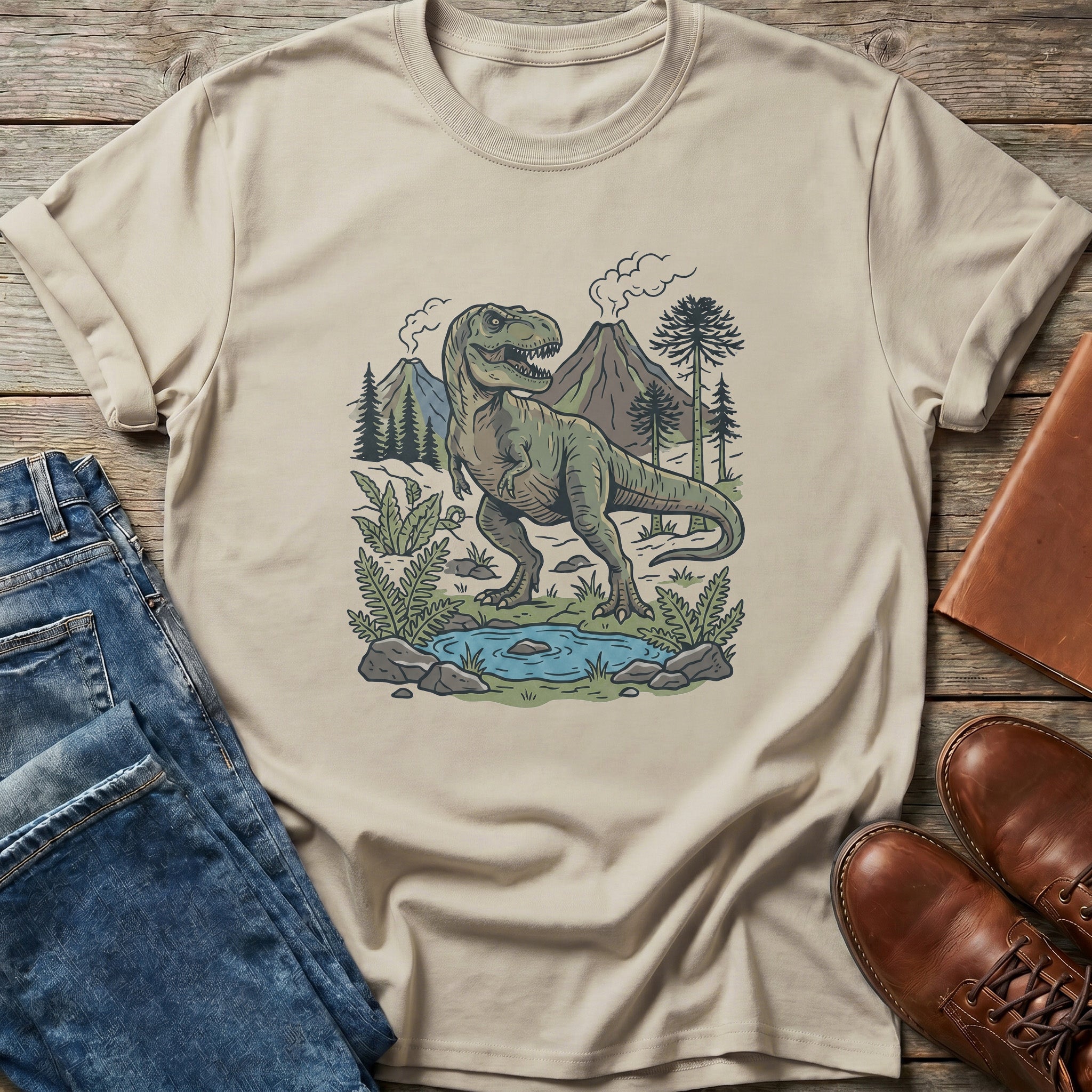 Prehistoric T-Rex Oasis T Shirt