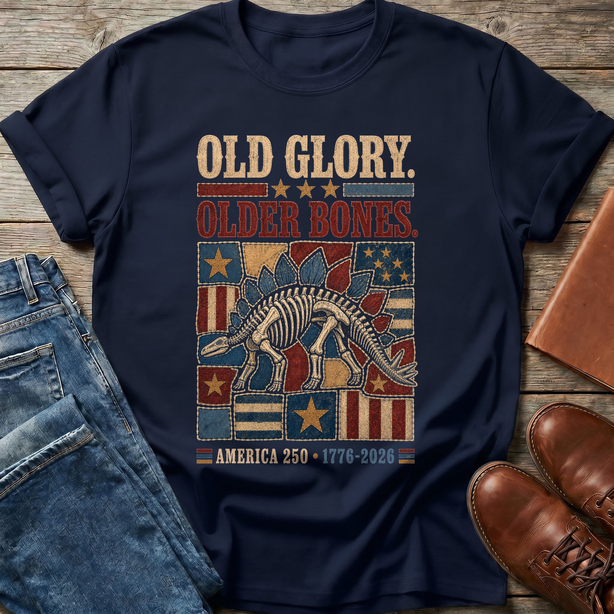 Old Glory Older Bones T-Shirt