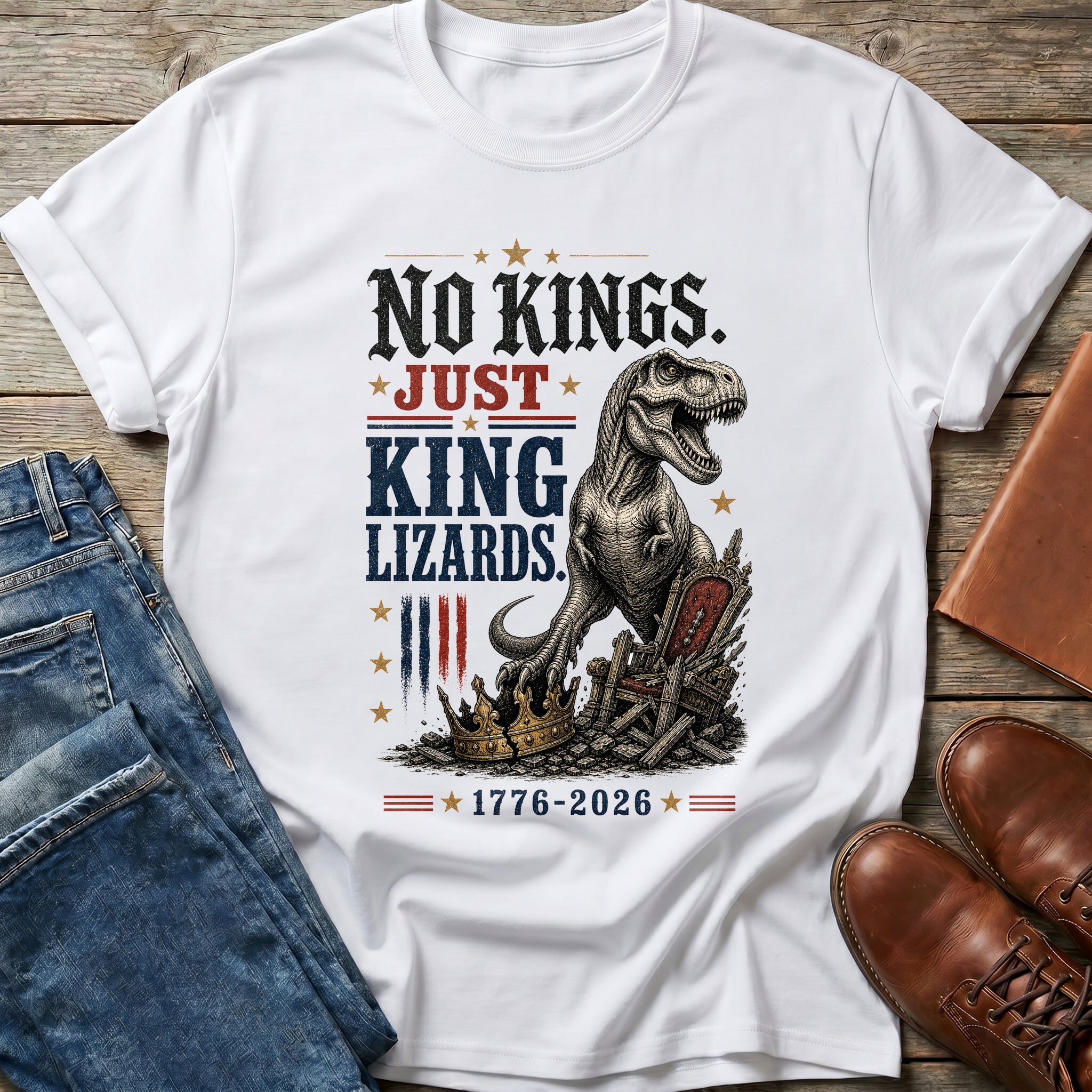No Kings Just King Lizards T Shirt